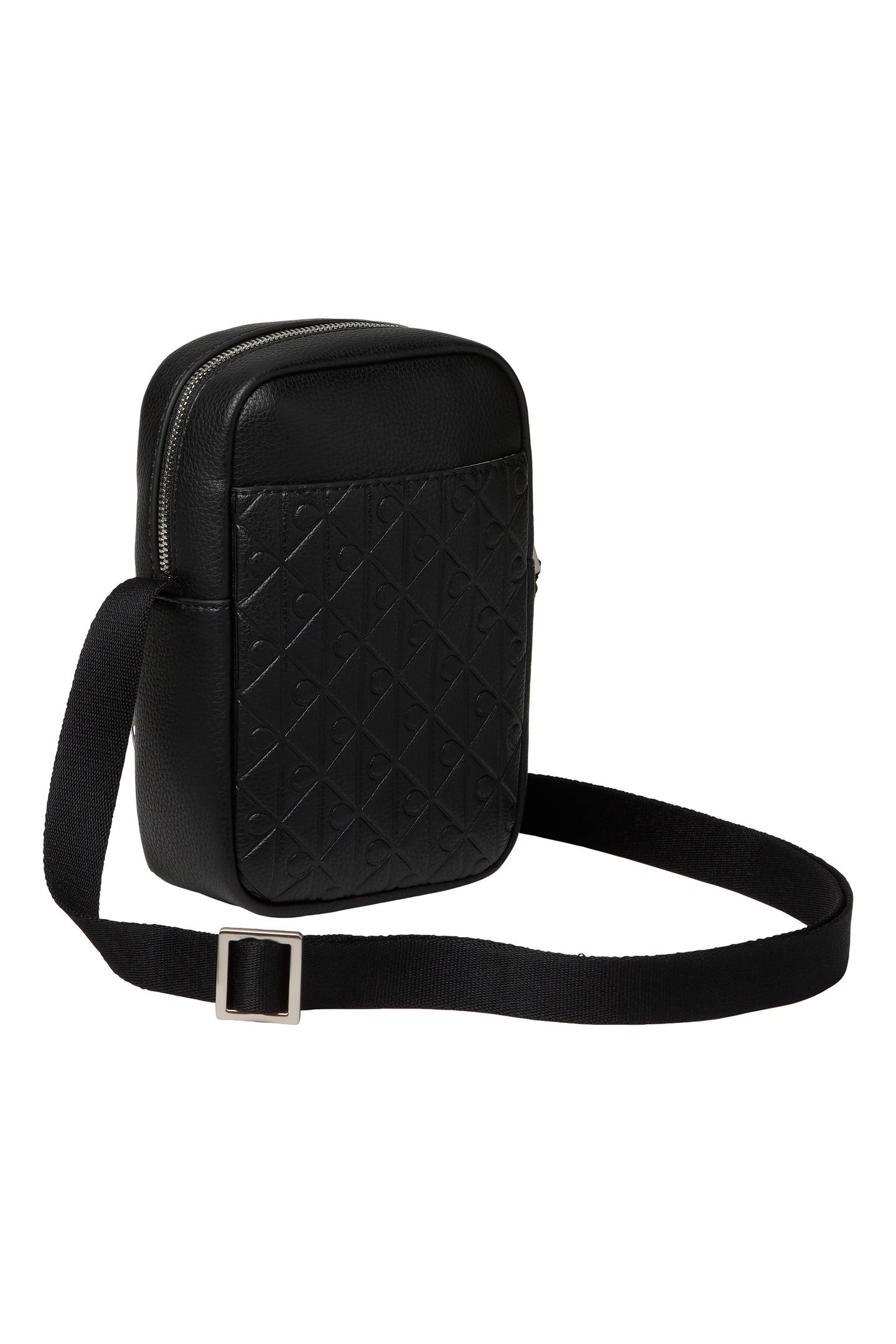 EMBLEM EMBOSS SLING BAG BLACK 2
