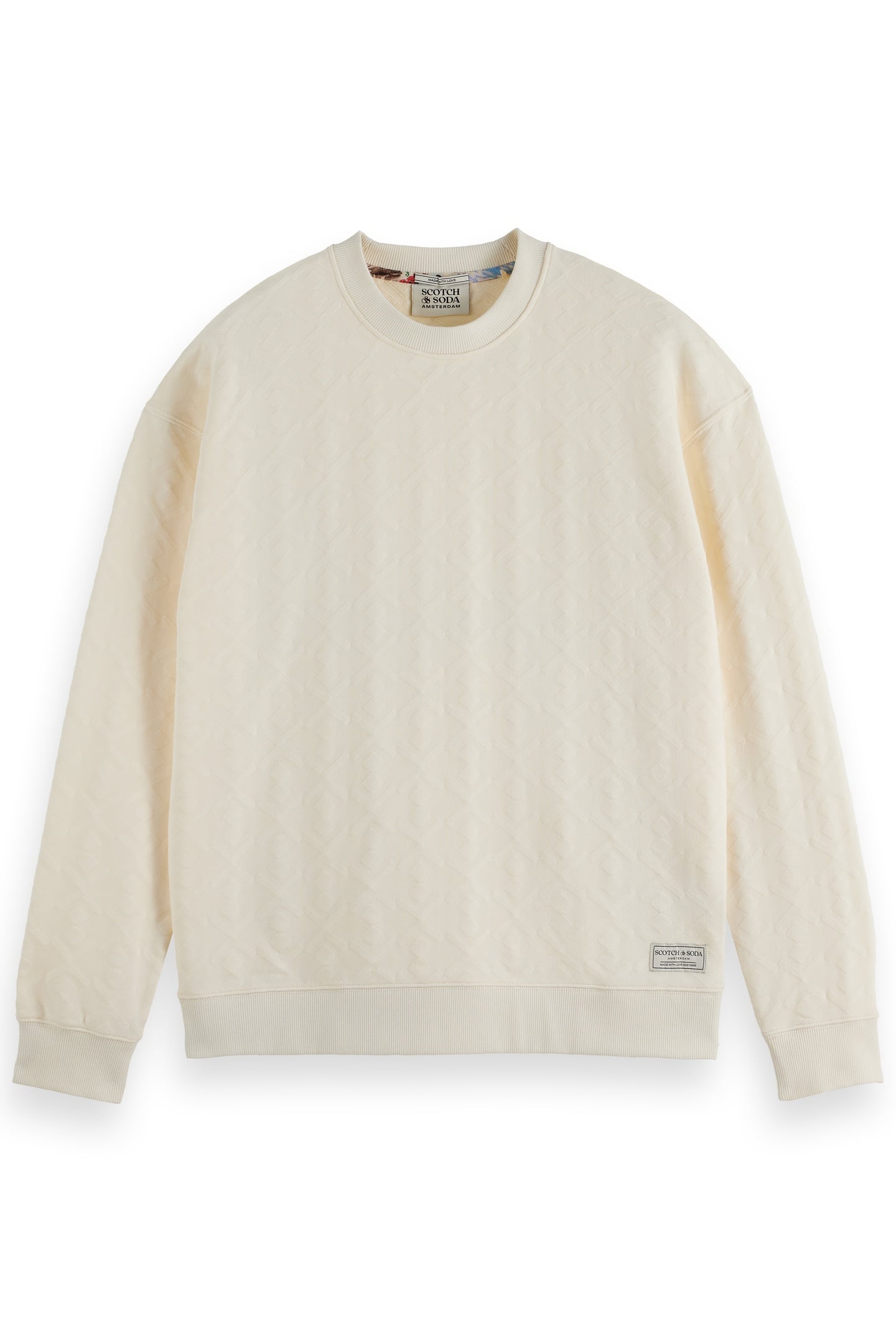 JACQUARD TERRY SWEATSHIRT EGGNOG 4