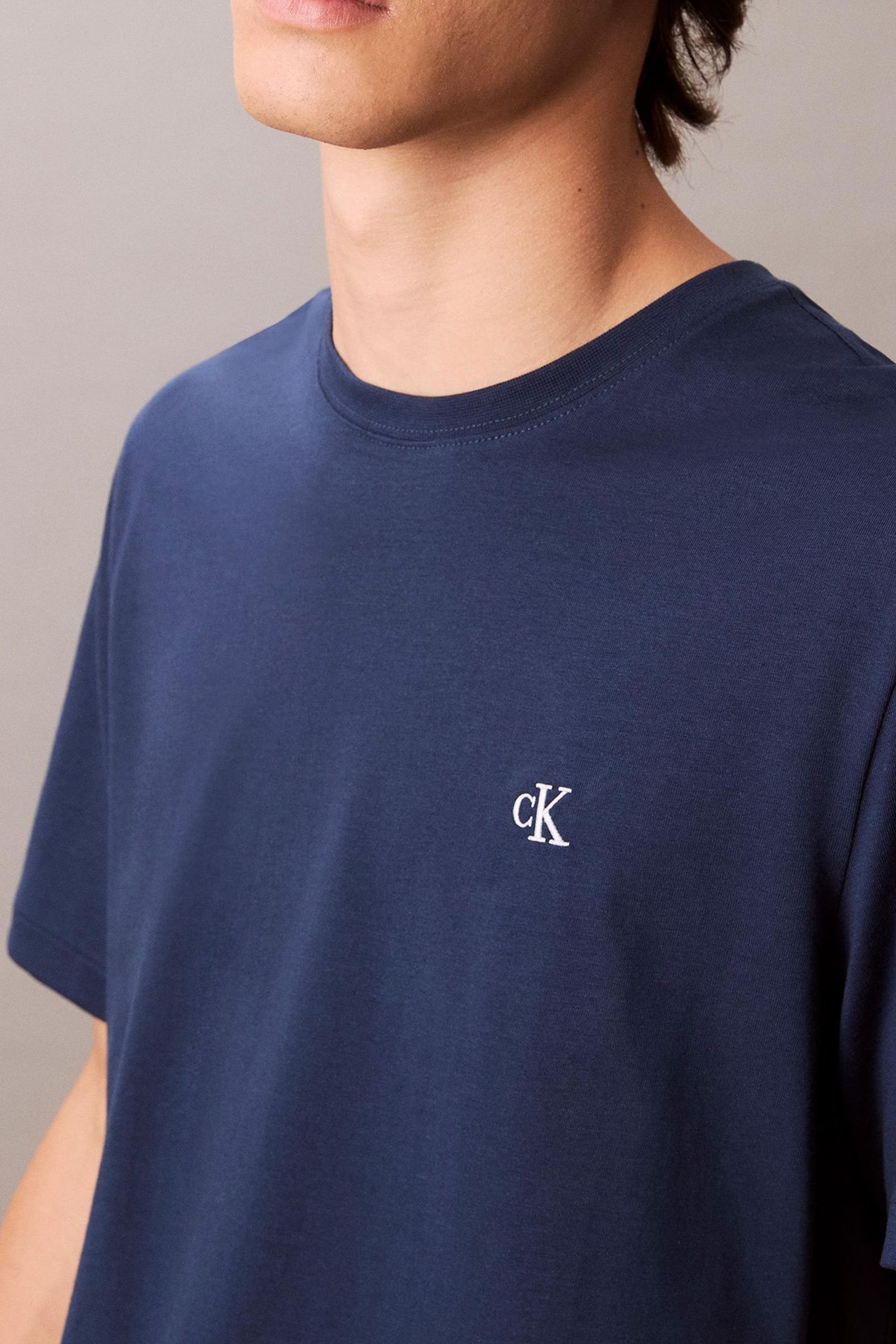 SS EASY MONOGRAM TEE BLUE JEAN 5