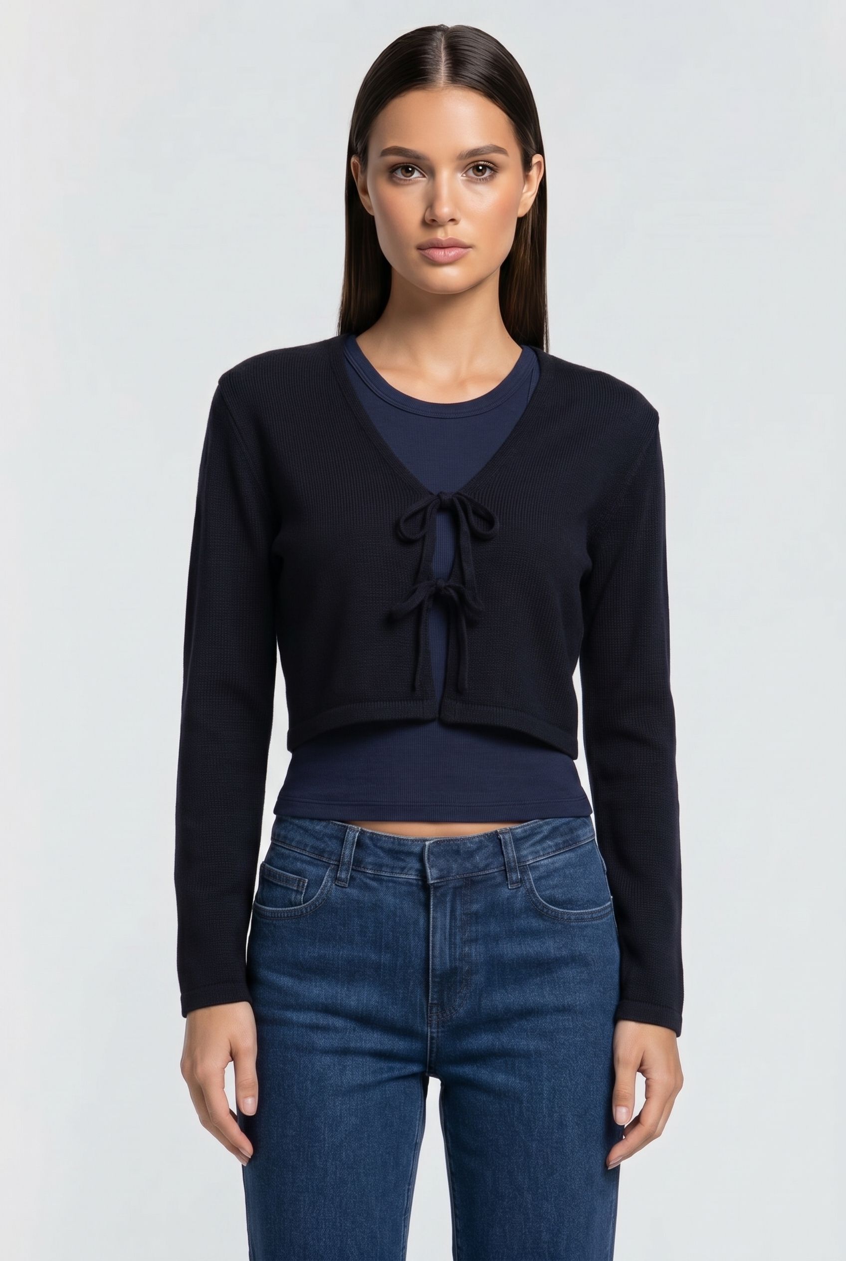 COMMA CARDIGAN DARK-BLUE 1