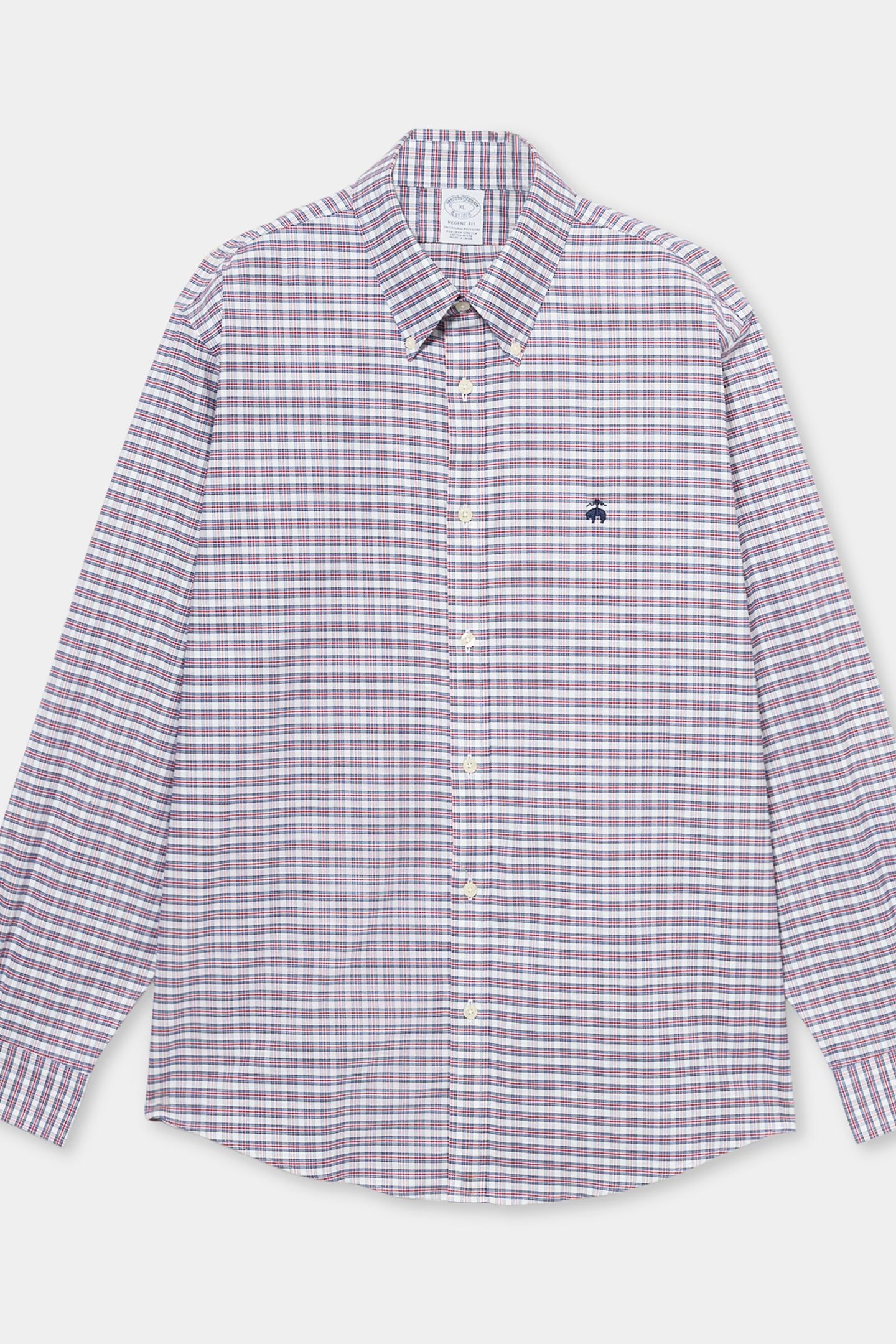 CASUAL NON-IRON STRETCH OXFORD LONG SLEEVE OPEN CHECKED REGE 4