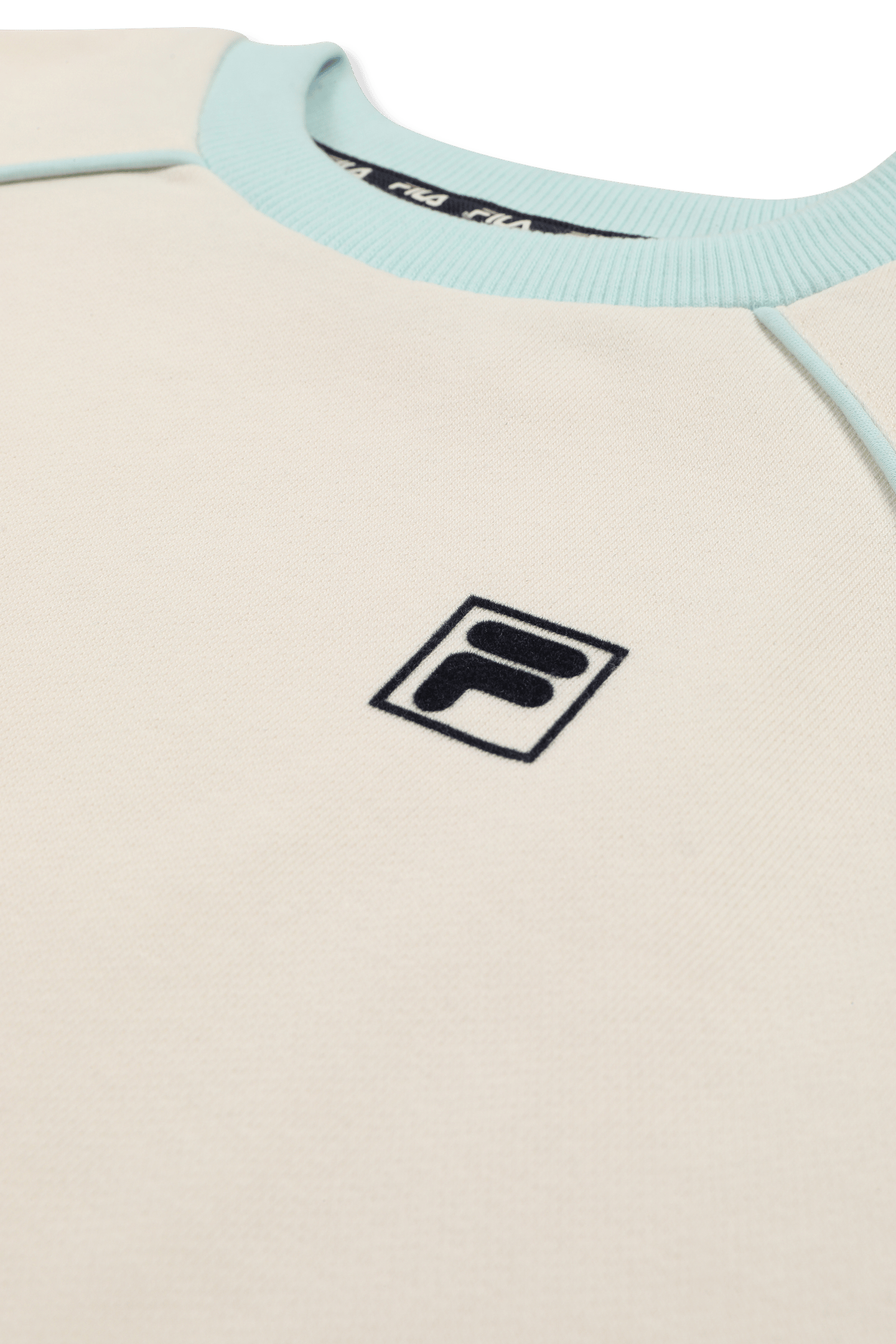 PRATOLINO LOOSE CREWNECK SWEATSHIRT EGRET-SOOTHING SEA 3