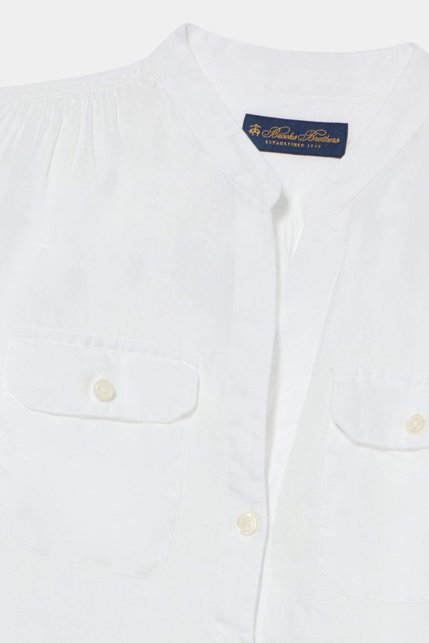COREAN COLLAR SHIRT LINEN WHITE 5