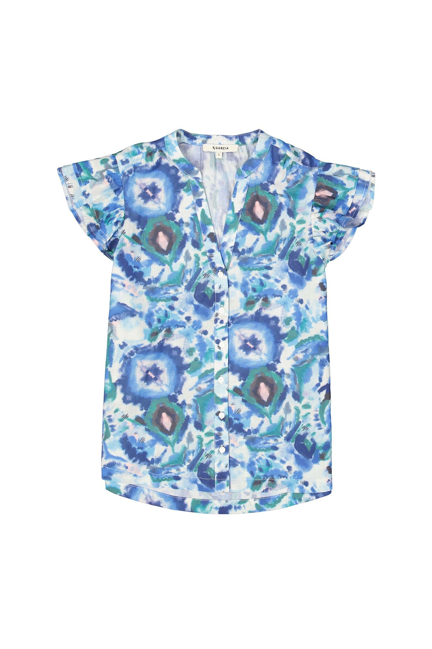 LADIES SHIRT SS BLUE WAVE 4