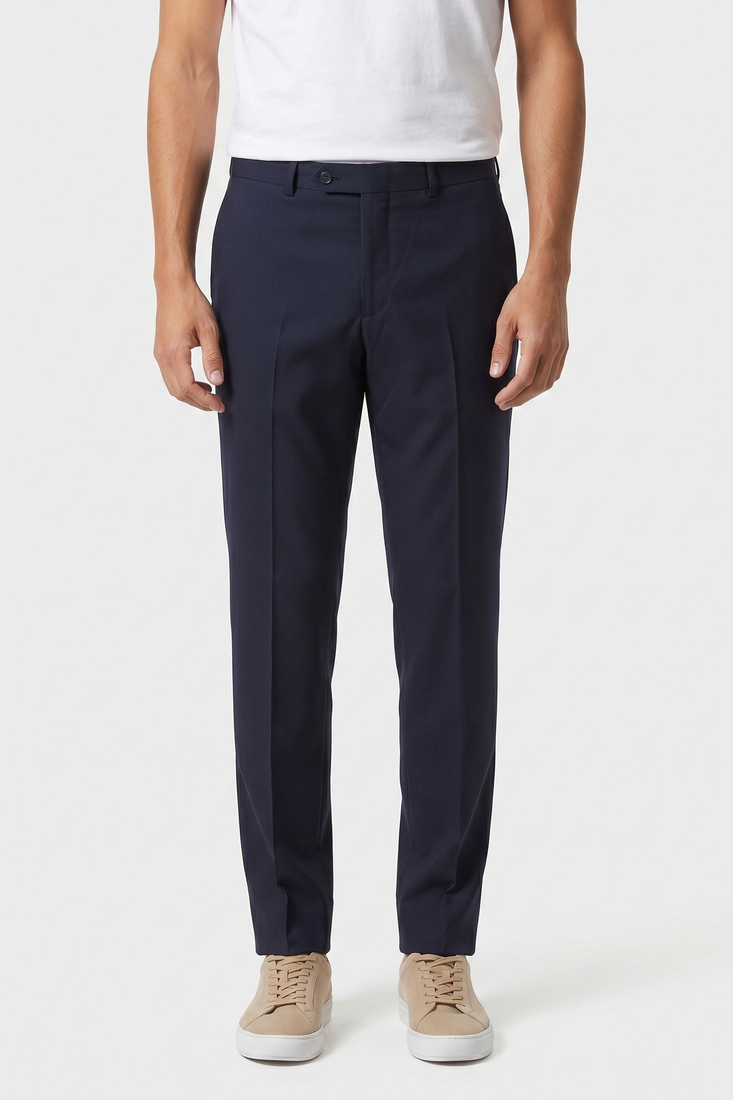 SLIM FIT PANTS NAVY 1
