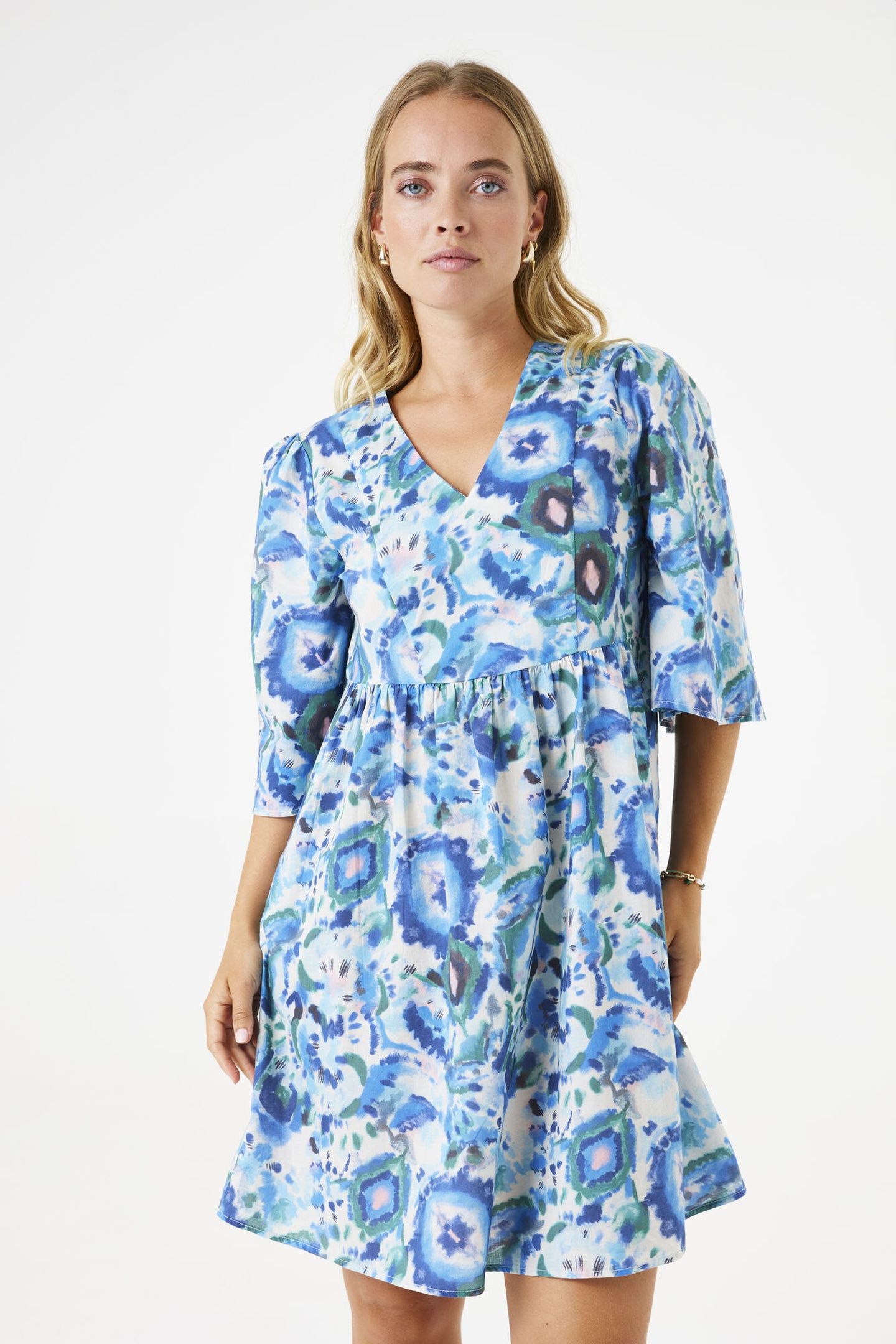 LADIES DRESS BLUE WAVE 1