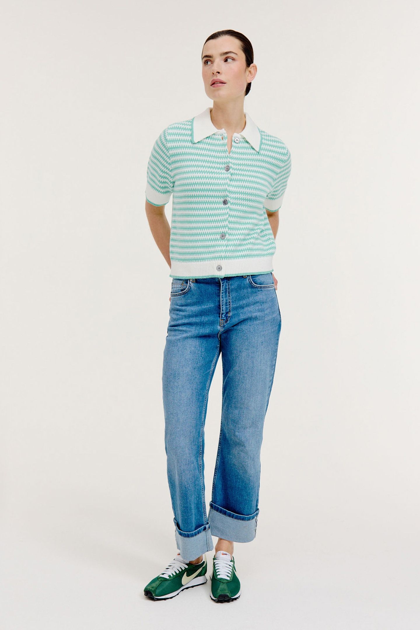 BASHA CARDIGAN WASABI GREEN 2