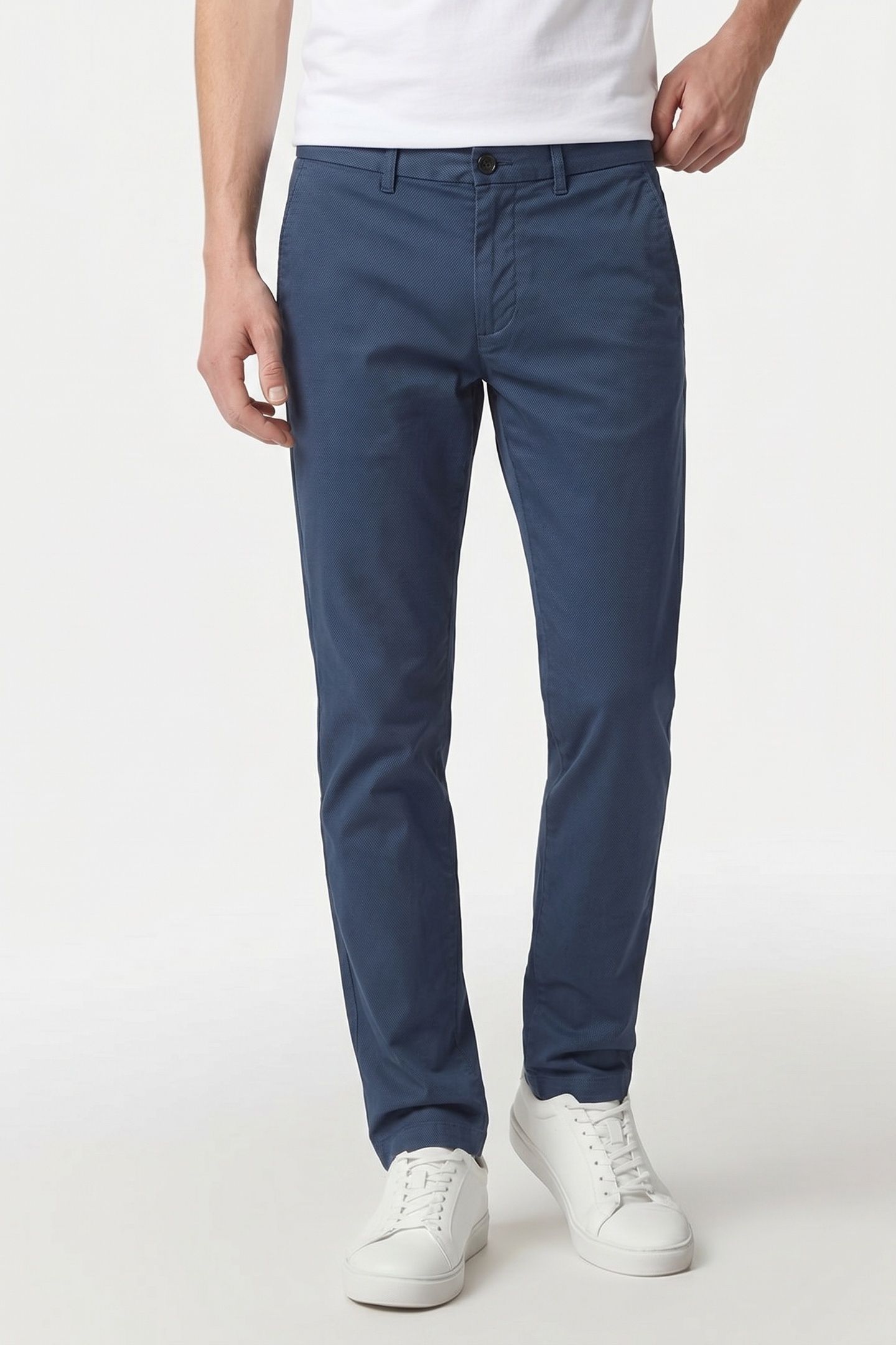 BLEECKER PRINTED STRAIGHT CHINO AEGEAN SEA 1