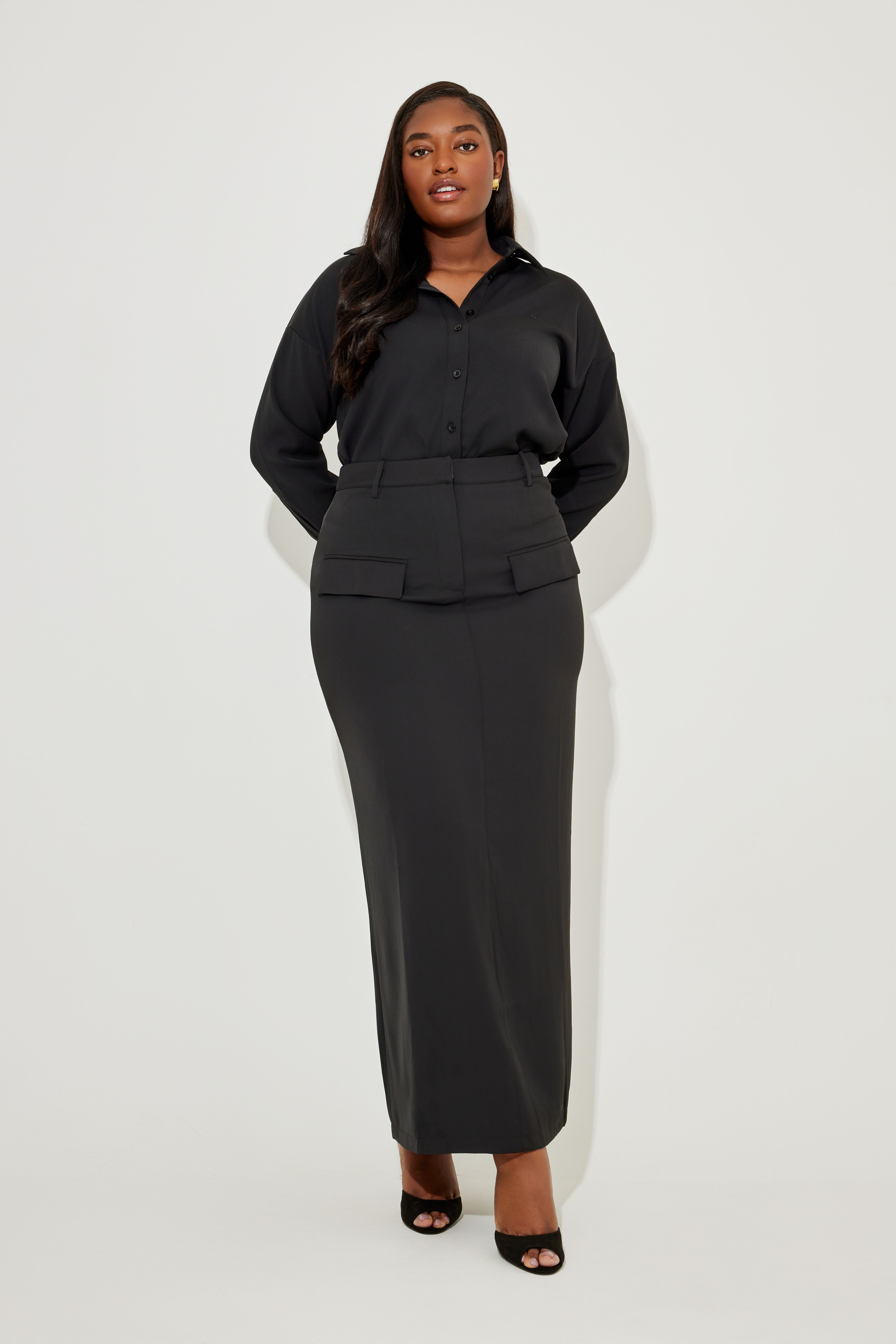 MAXI SKIRT BLACK 1