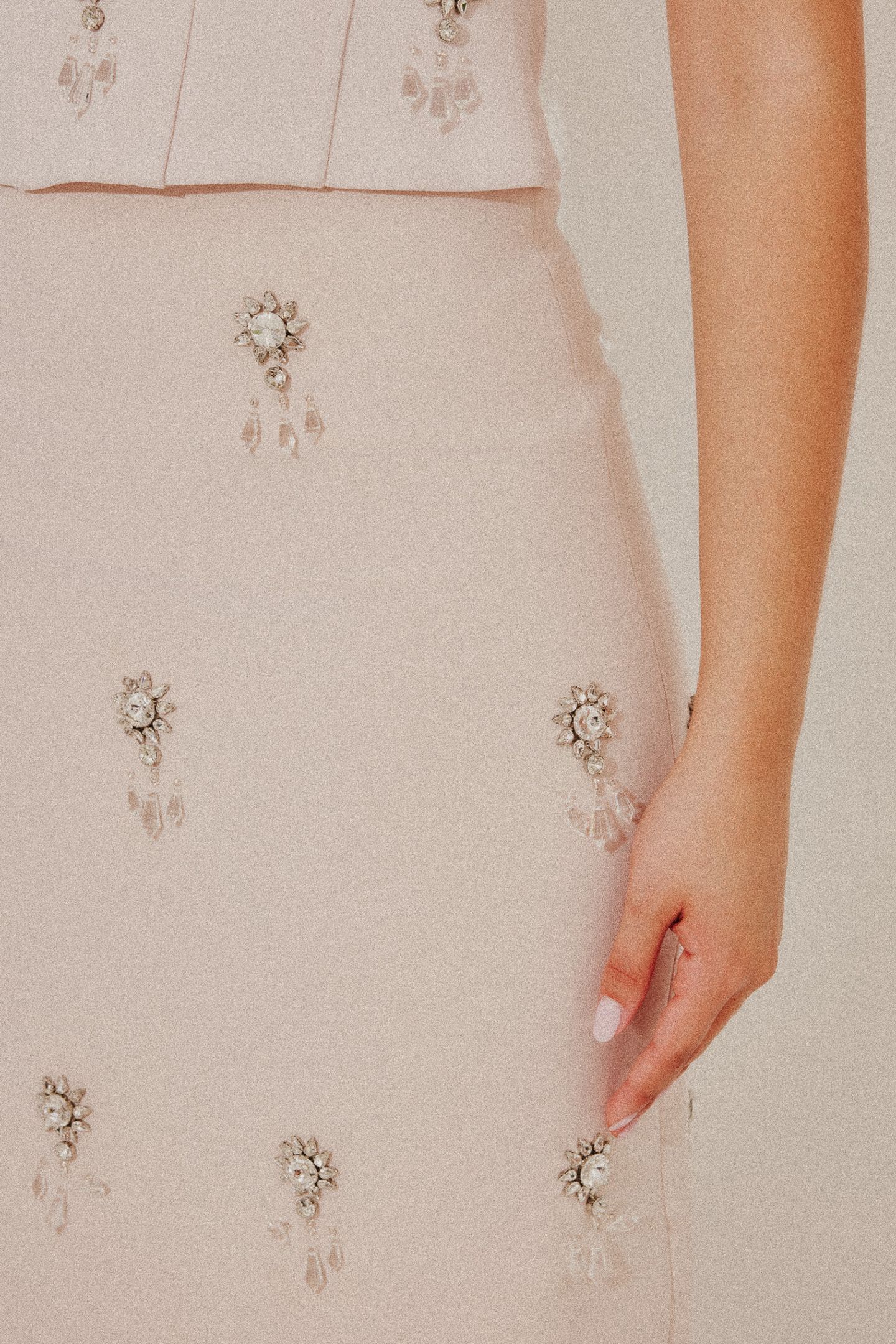 CRYSTAL MAXI SKIRT BLUSH 5