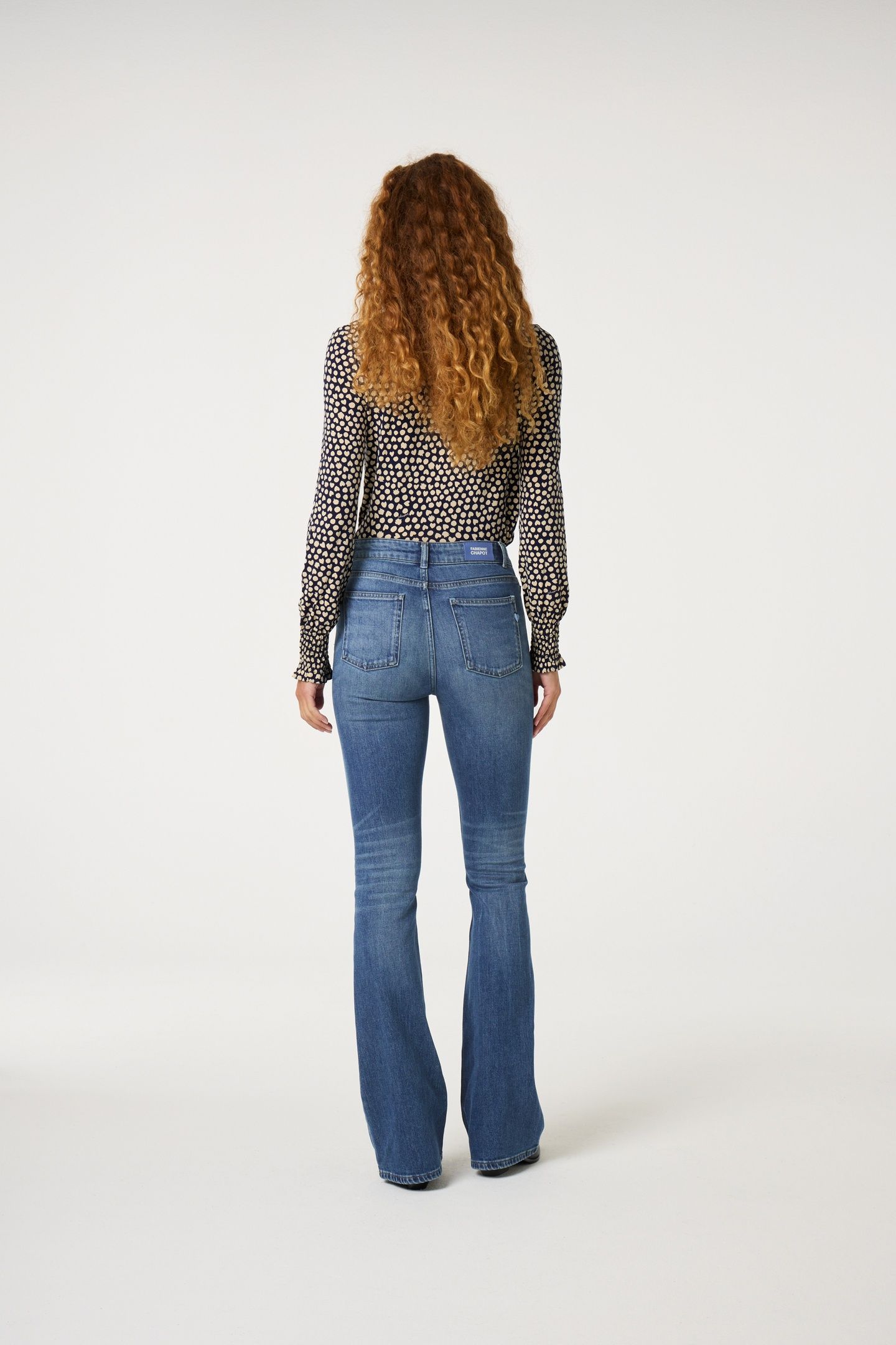 EVA FLARE JEANS MID BLUE 4