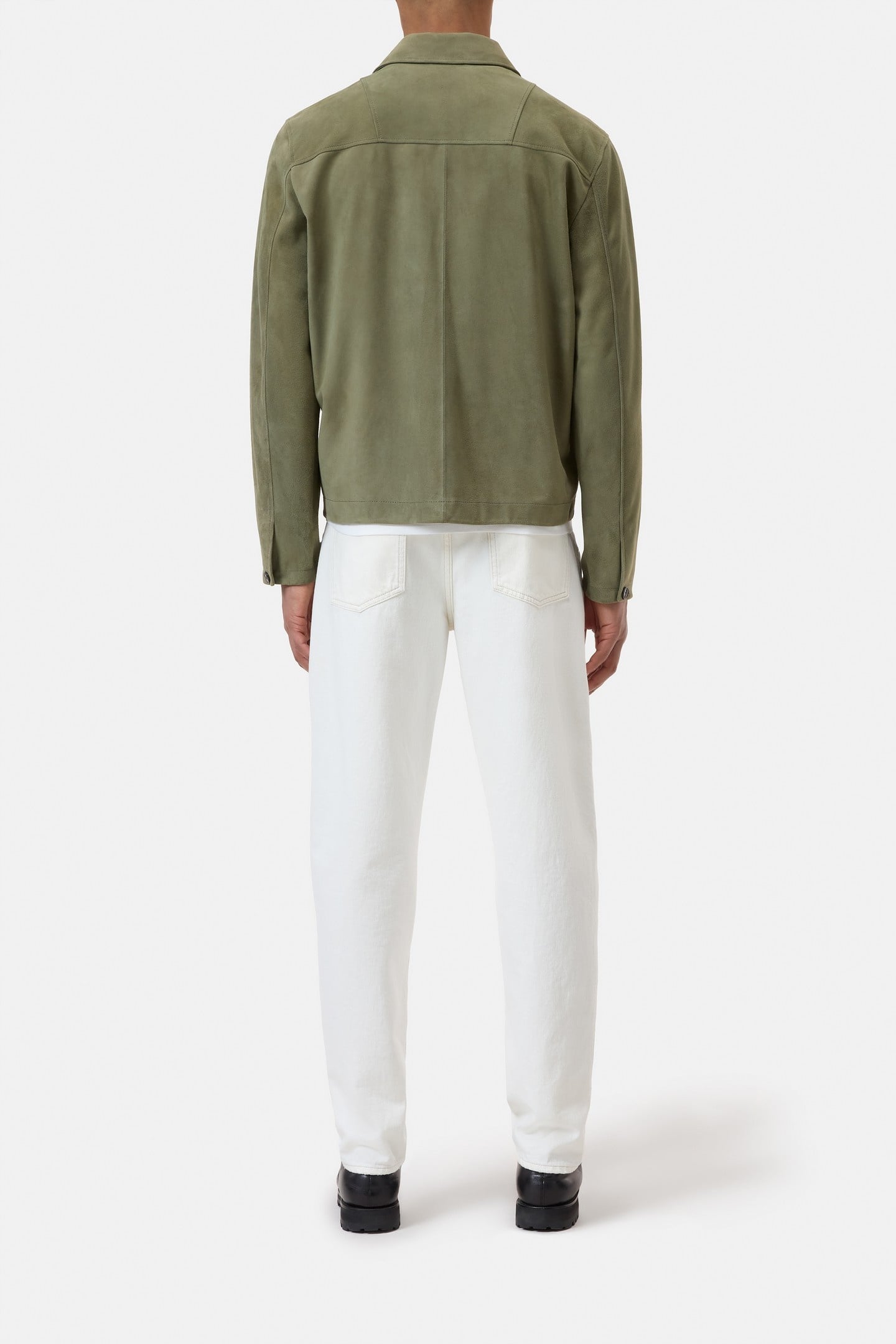 LEATHER BLOUSON CHINO GREEN 3