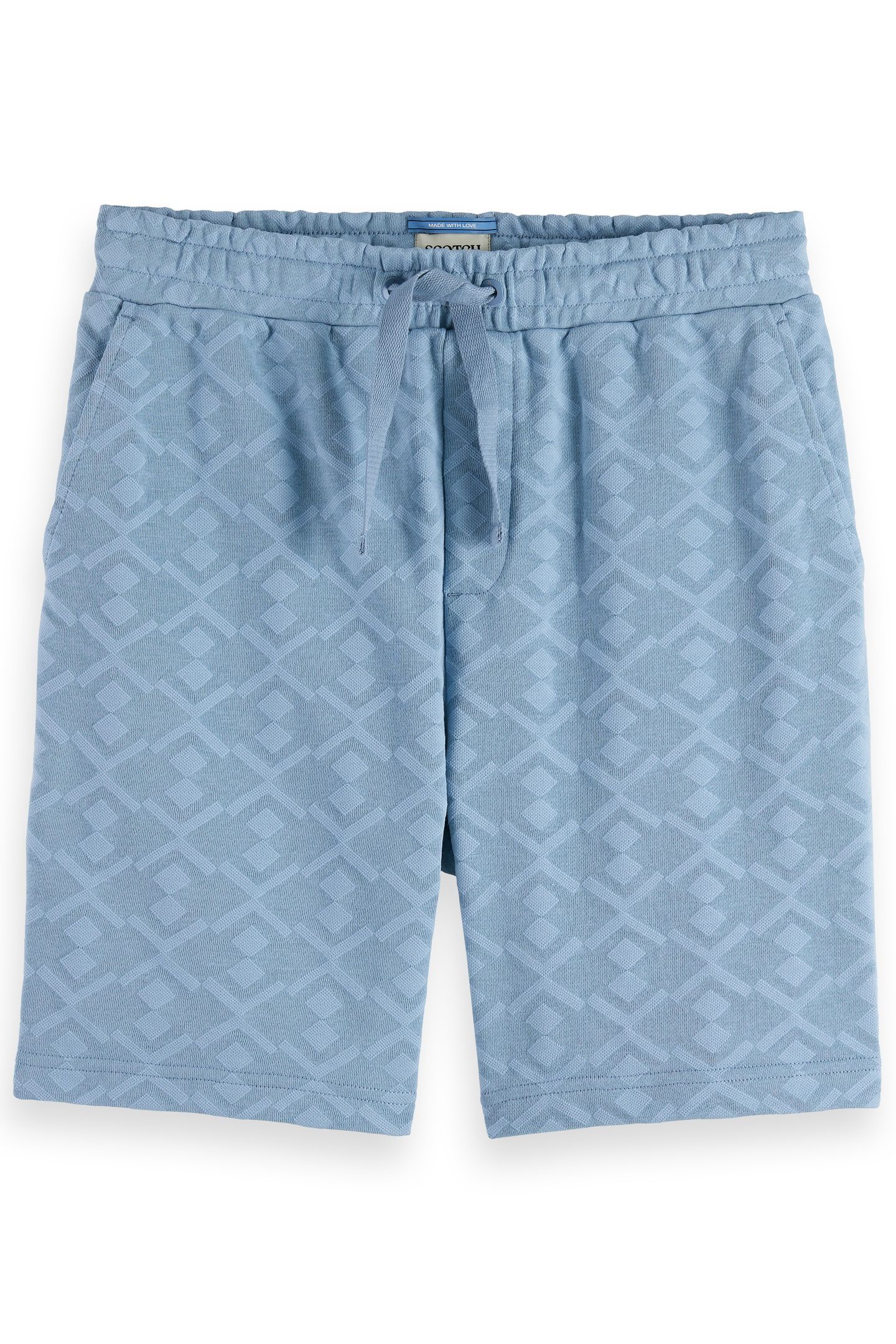JACQUARD TERRY SWEATSHORTS FADED DENIM 4