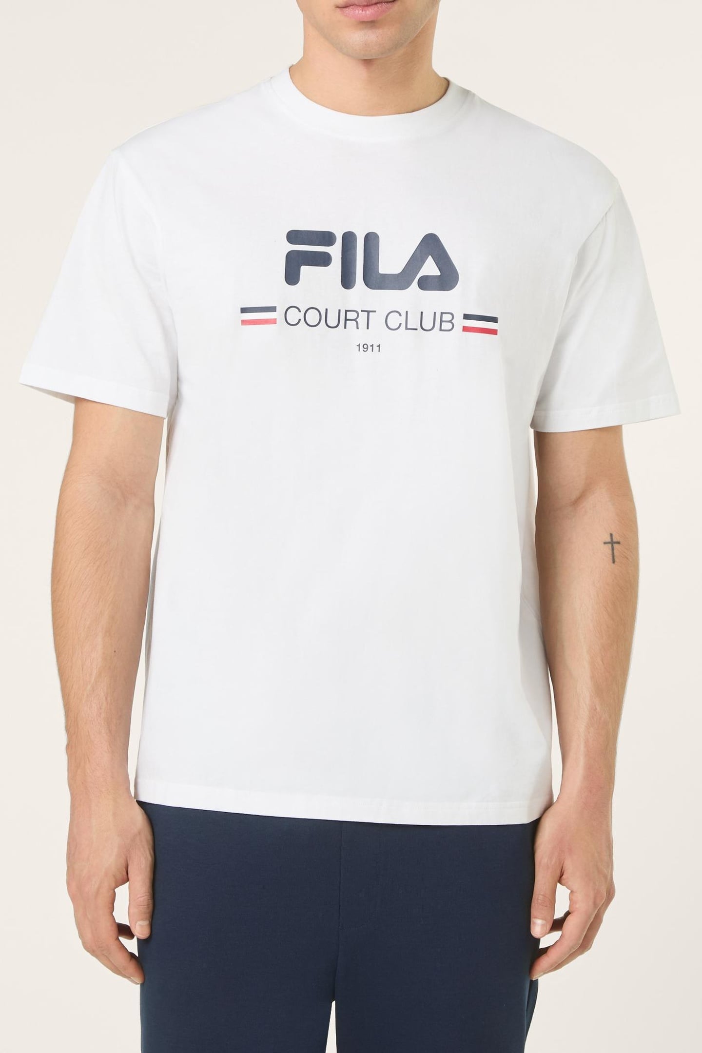DOCCIA RELAXED LOGO GRAPHIC T-SHIRT BRIGHT WHITE 1