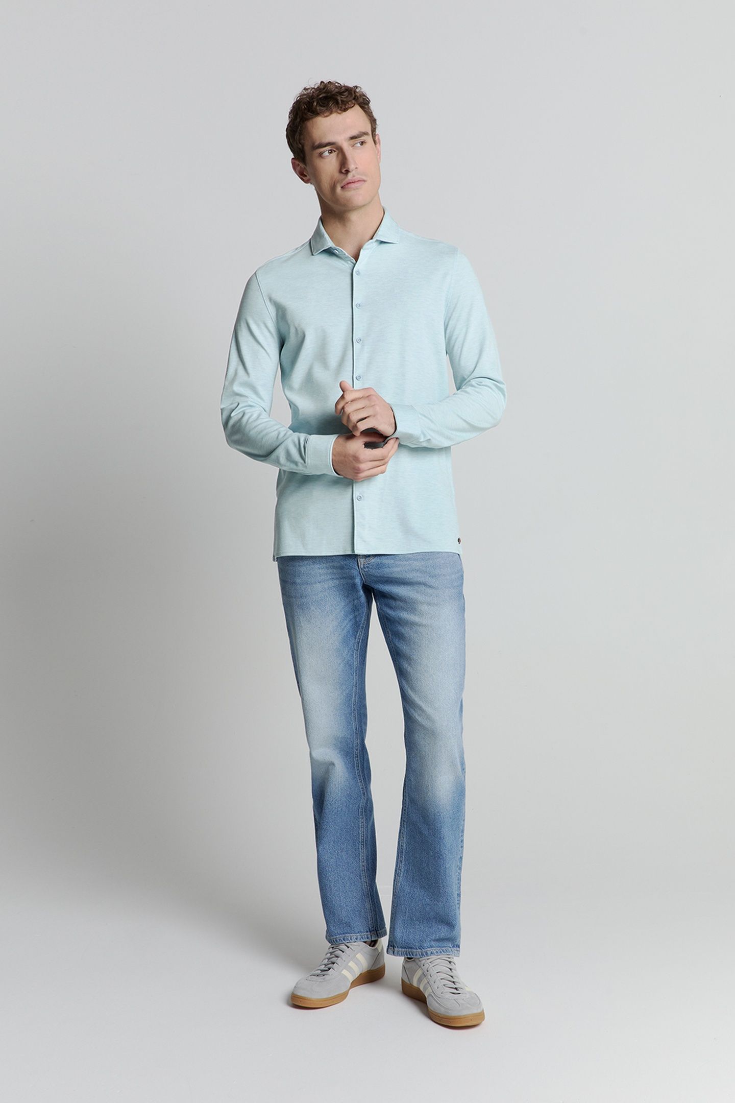 SHIRT JERSEY MELANGE STRETCH ICE 1