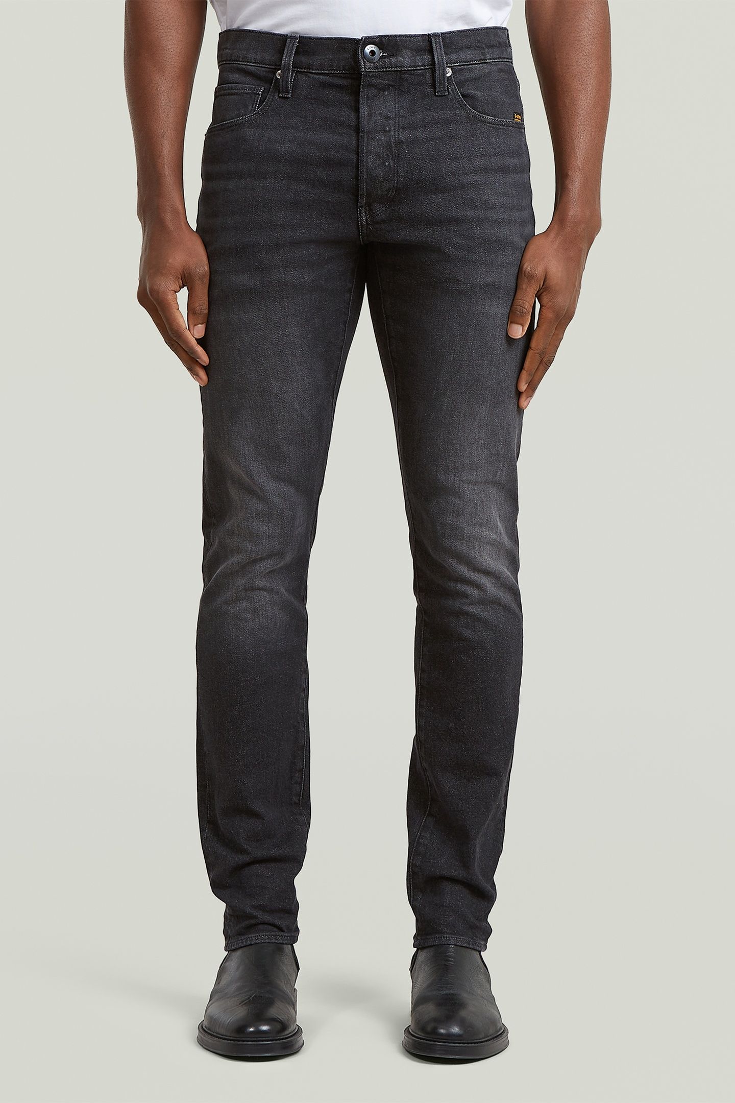 3301 SLIM JEANS DARK GREY 1