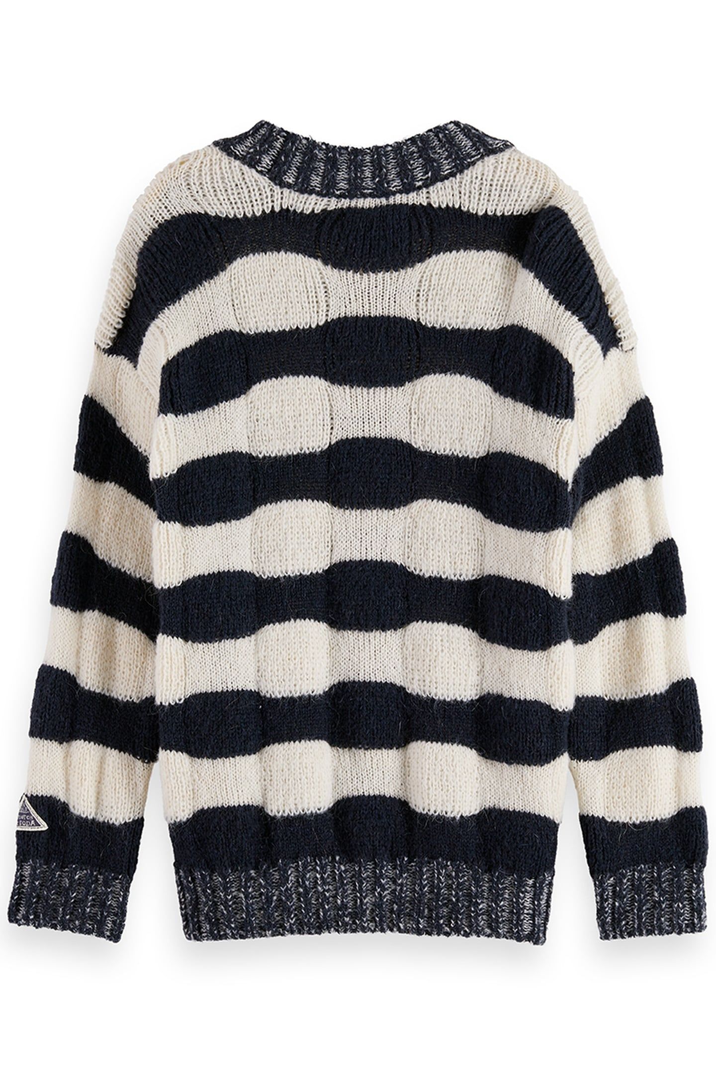 GIRL LOOSE-FIT CHUNKY STRIPED PULLOVER SKY CAPTAIN 2