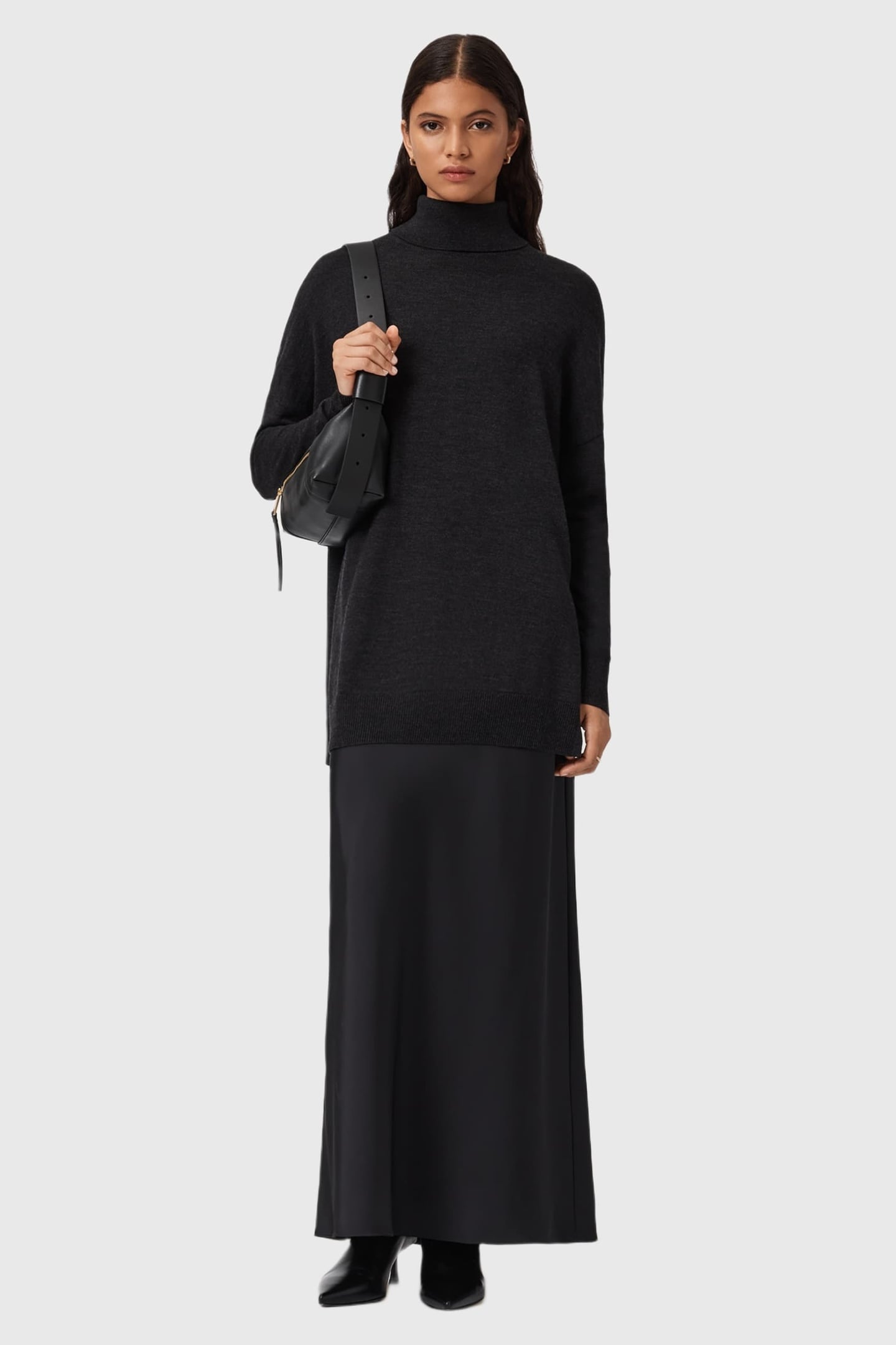 JUNO DRESS SHADOW BLACK 1