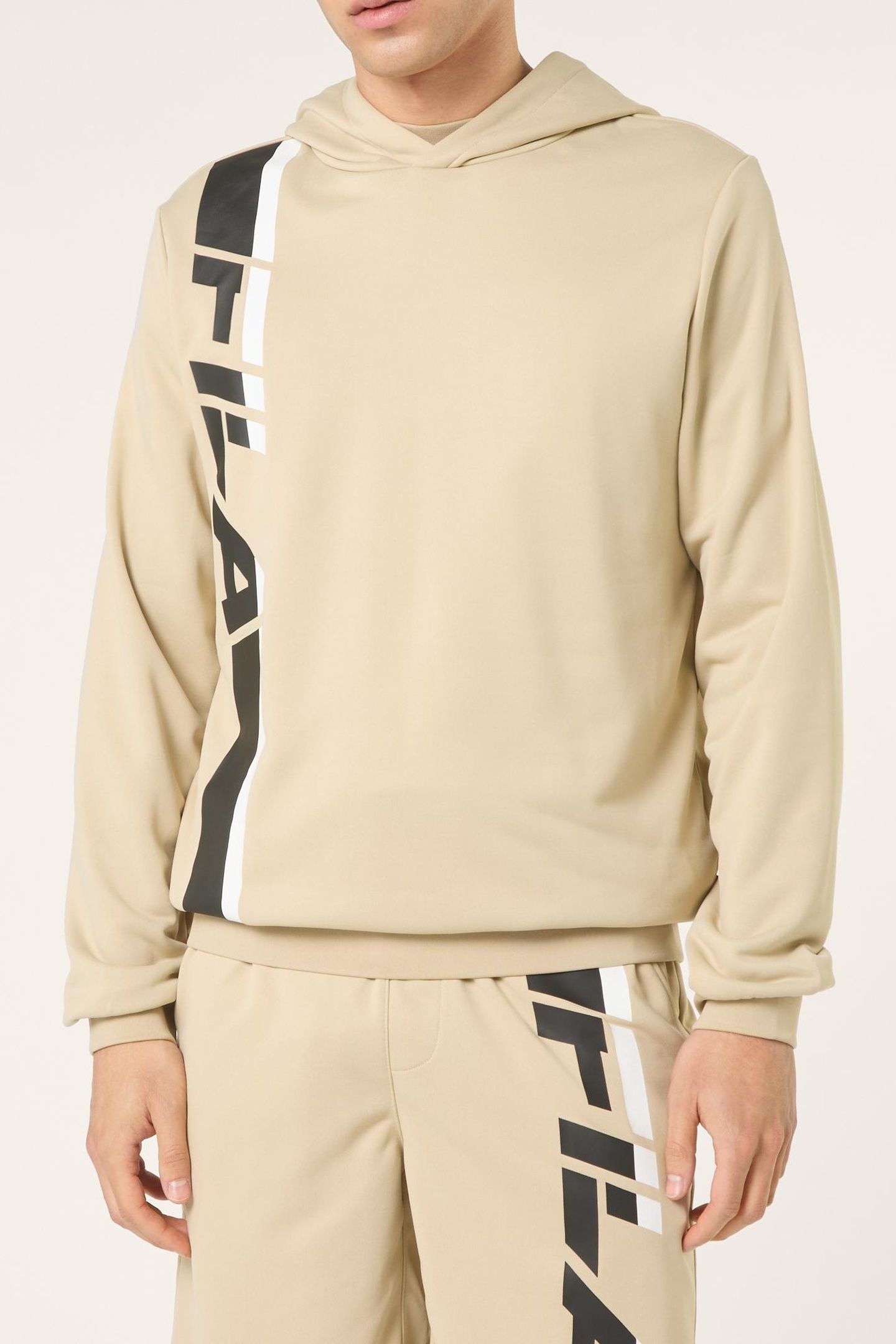 VALIVERSI REGULAR GRAPHIC HOODIE WHITE PEPPER 1