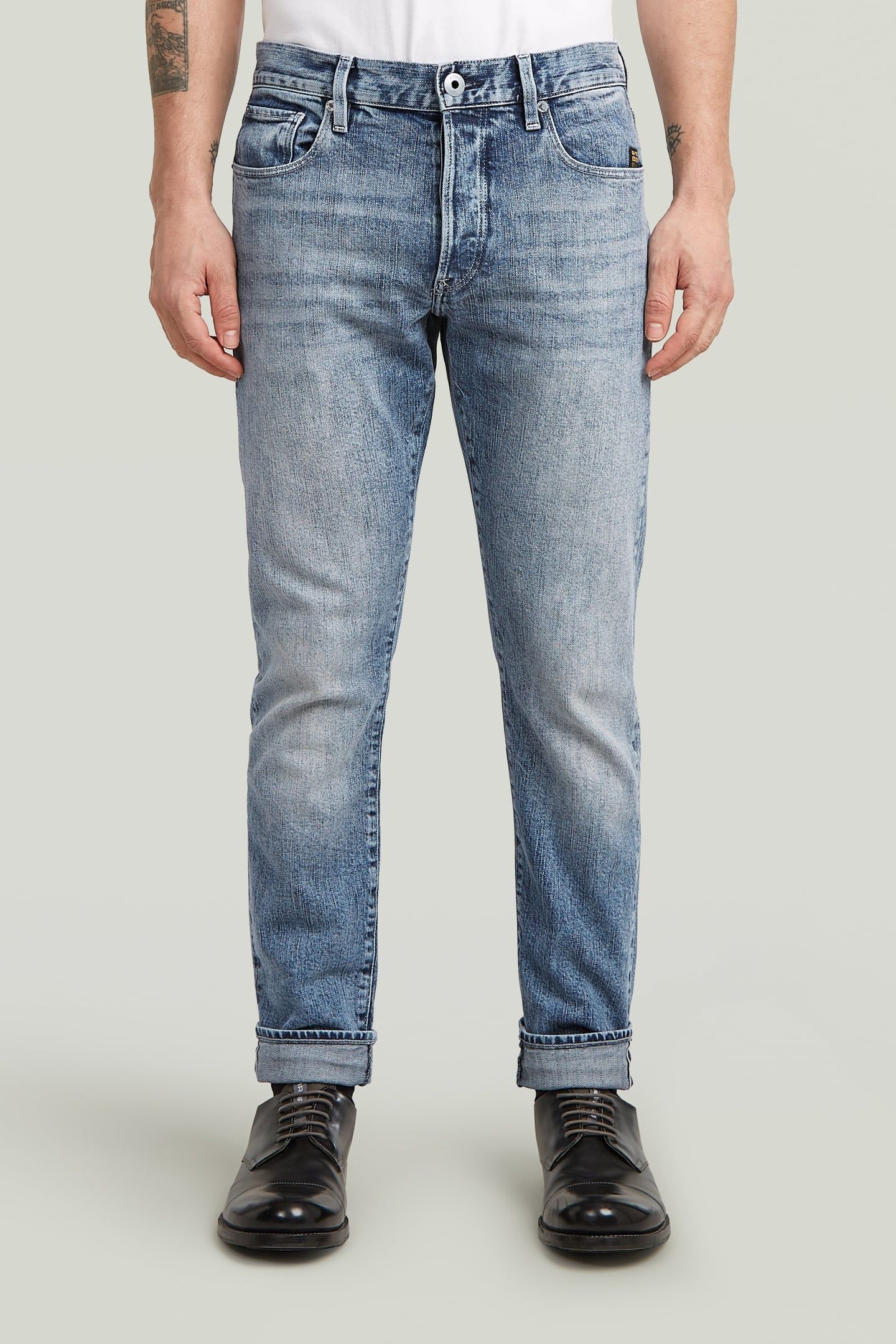 3301 SLIM JEANS LIGHT/PASTEL BLUE 1