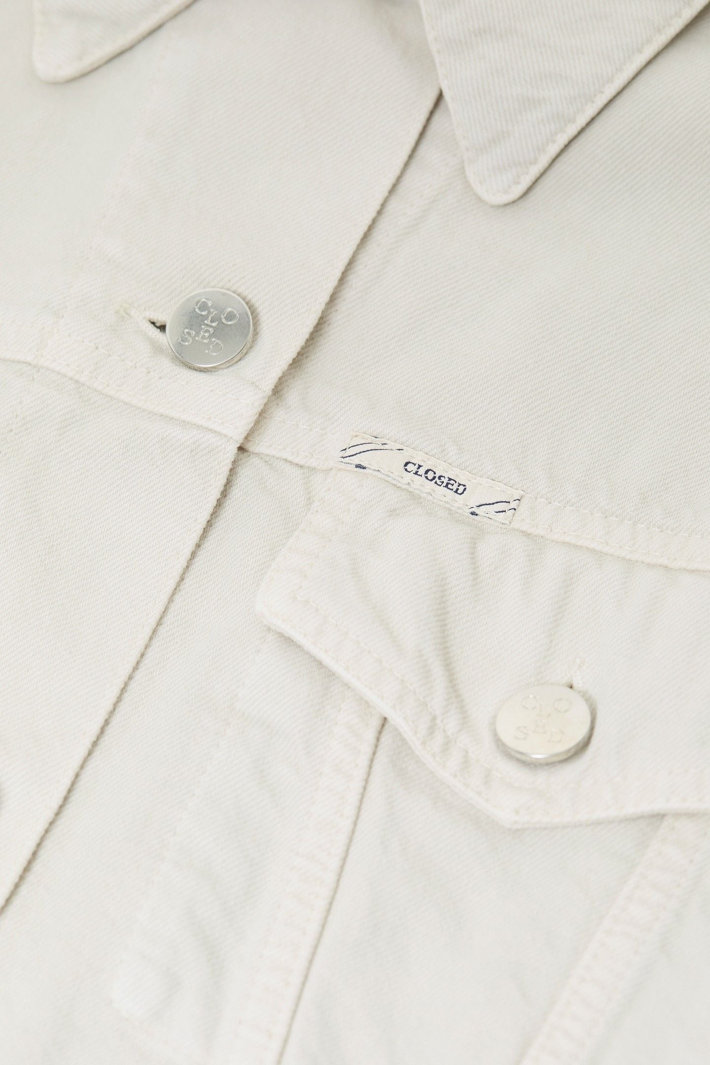 BOXY DENIM JACKET STONE BEIGE 4