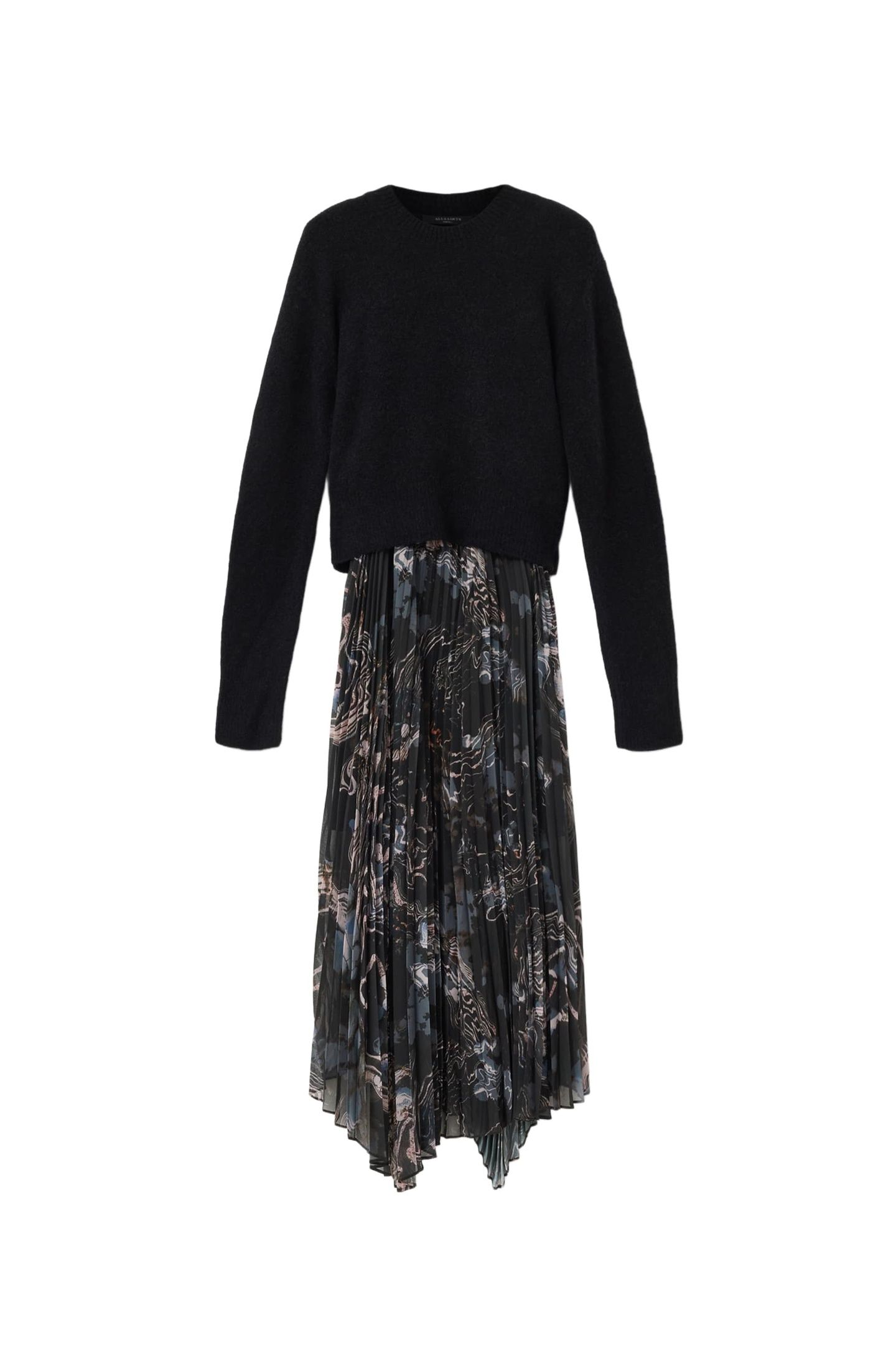 DONATELLA DRESS RIPPLE GOLD BLACK 6