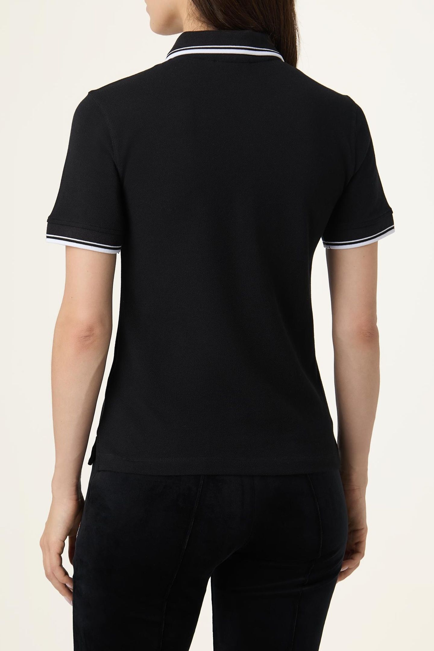 BIELLA SLIM TIPPED POLO SHIRT BLACK 4
