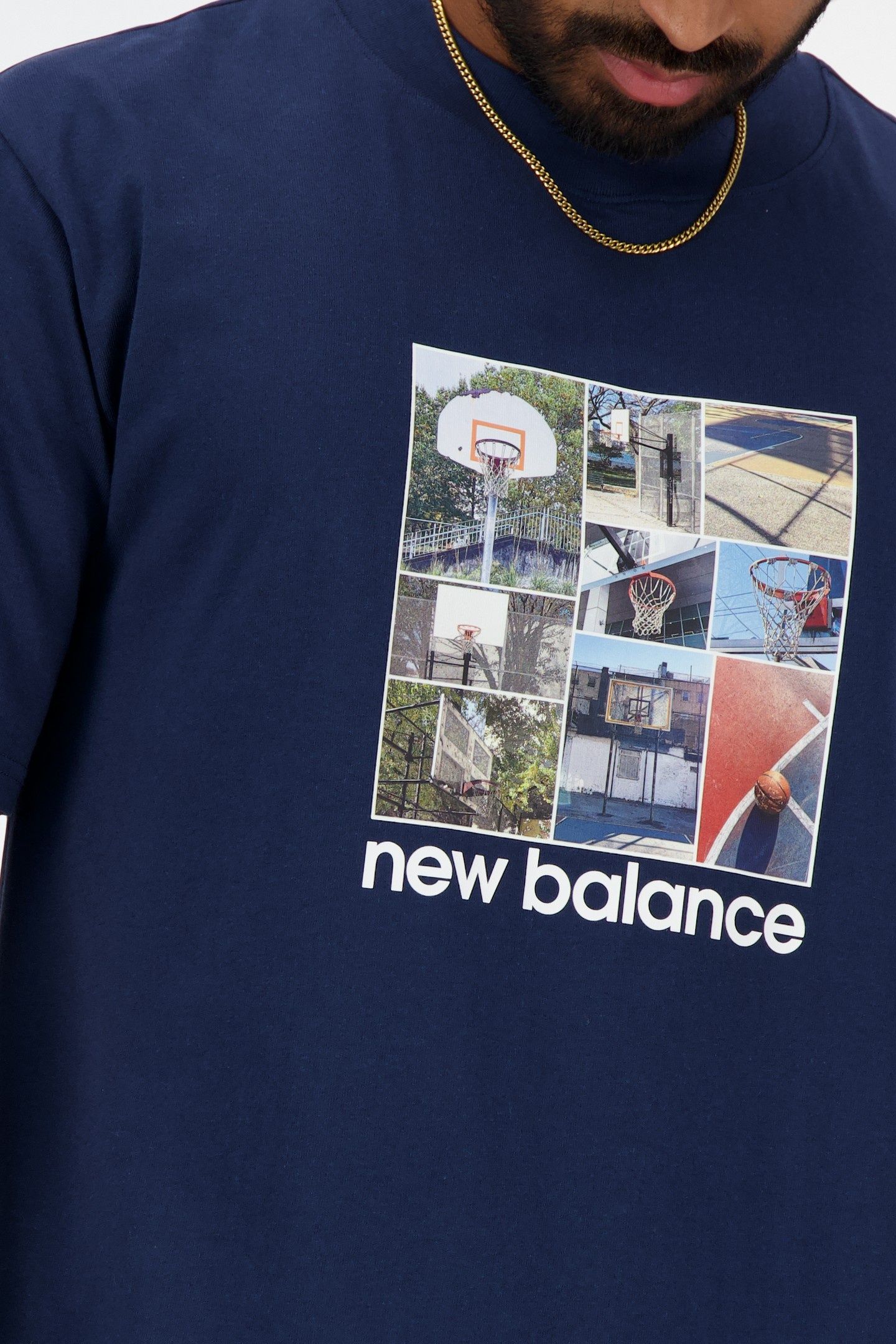 HOOPS GRAPHIC T-SHIRT NBNAVY 6