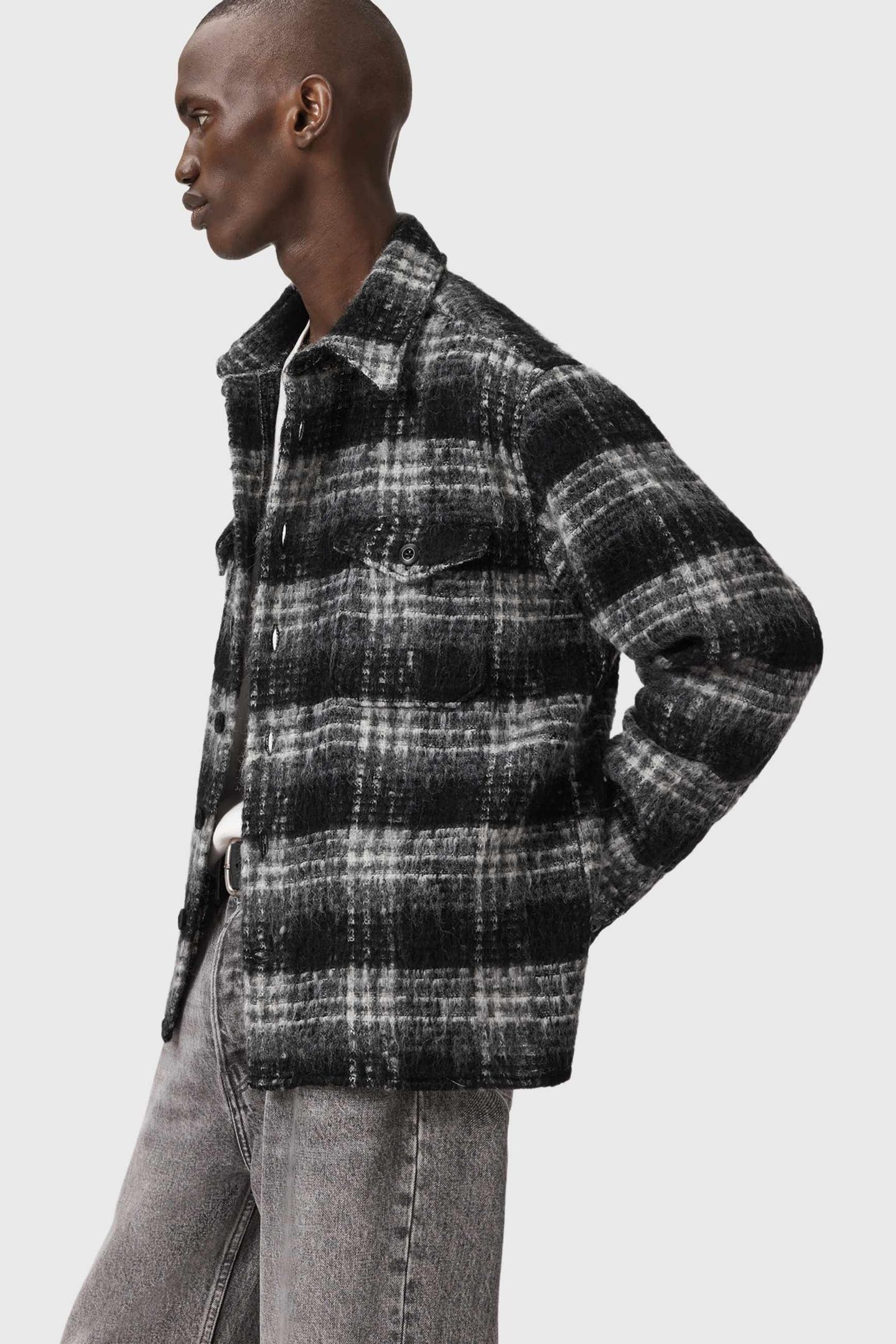 KOREY LS SHIRT BLACK/CHARCOAL 5