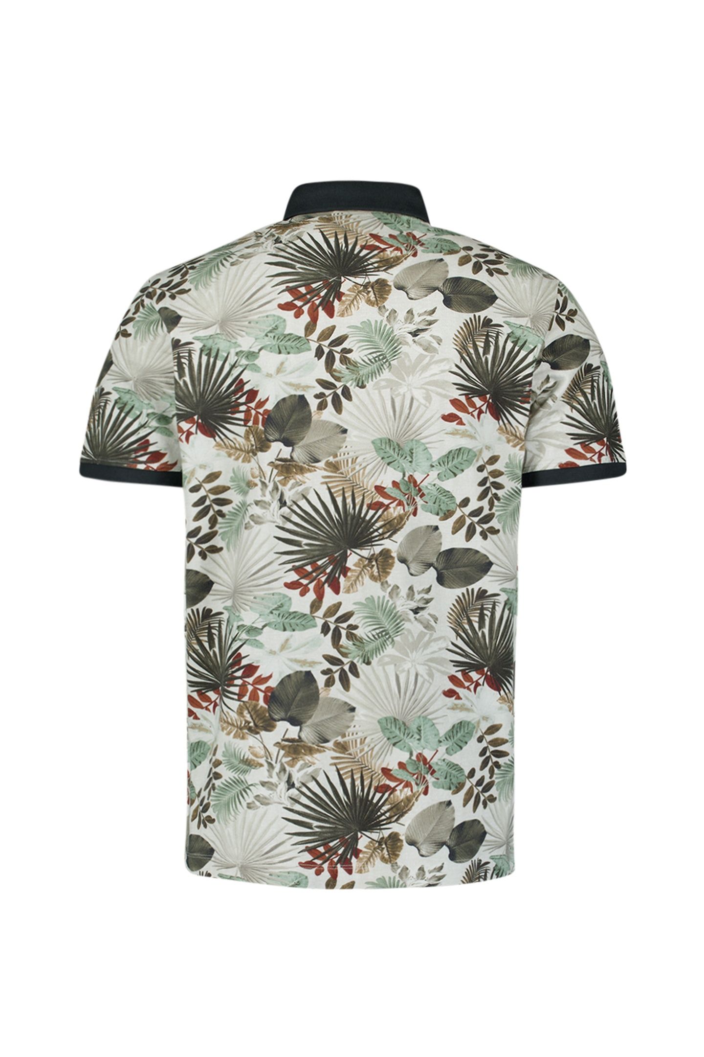 POLO PIQUE ALLOVER PRINTED GREEN 2