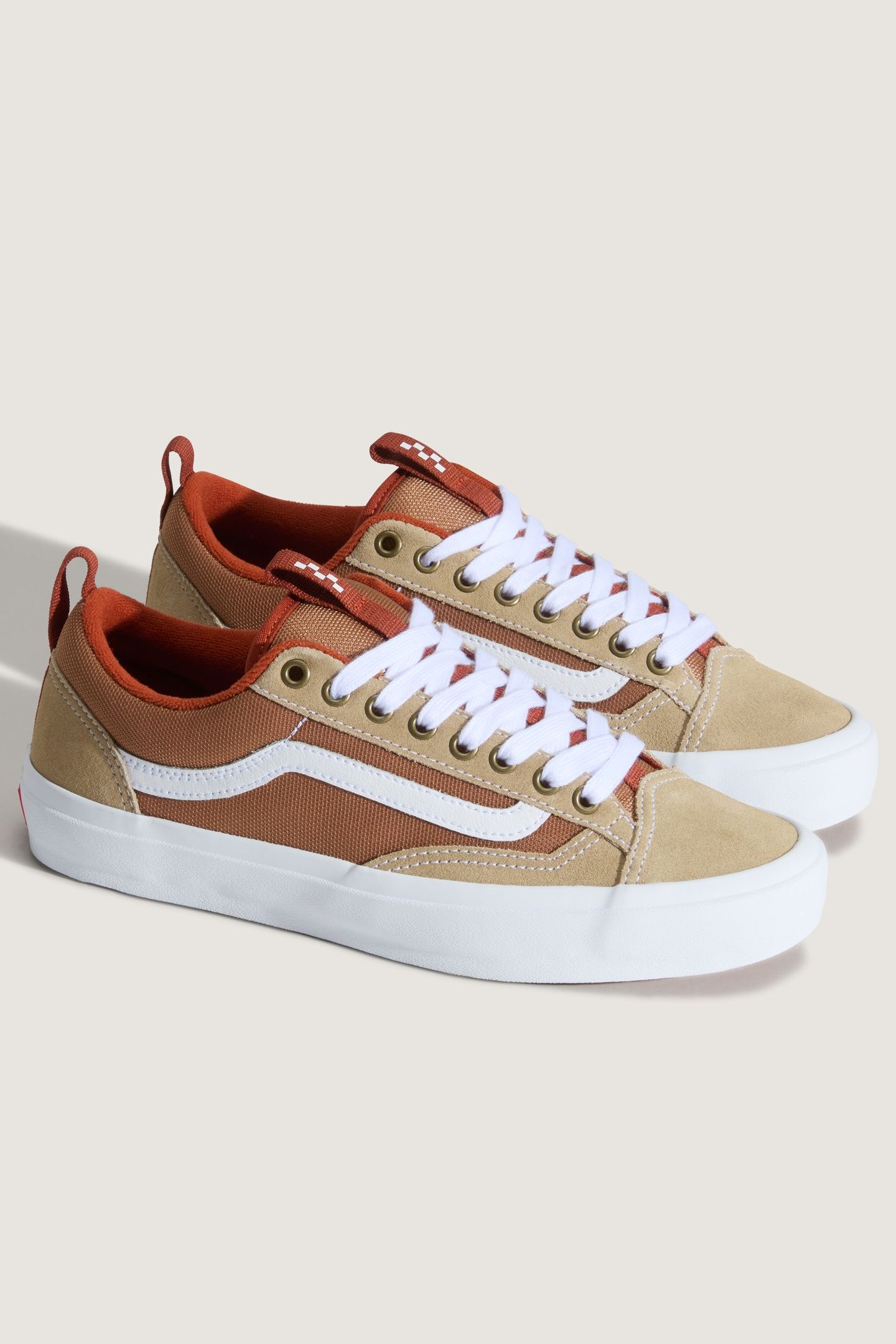 UNISEX SKATE OLD SKOOL 36 + KHAKI/BURNT ORANGE 3