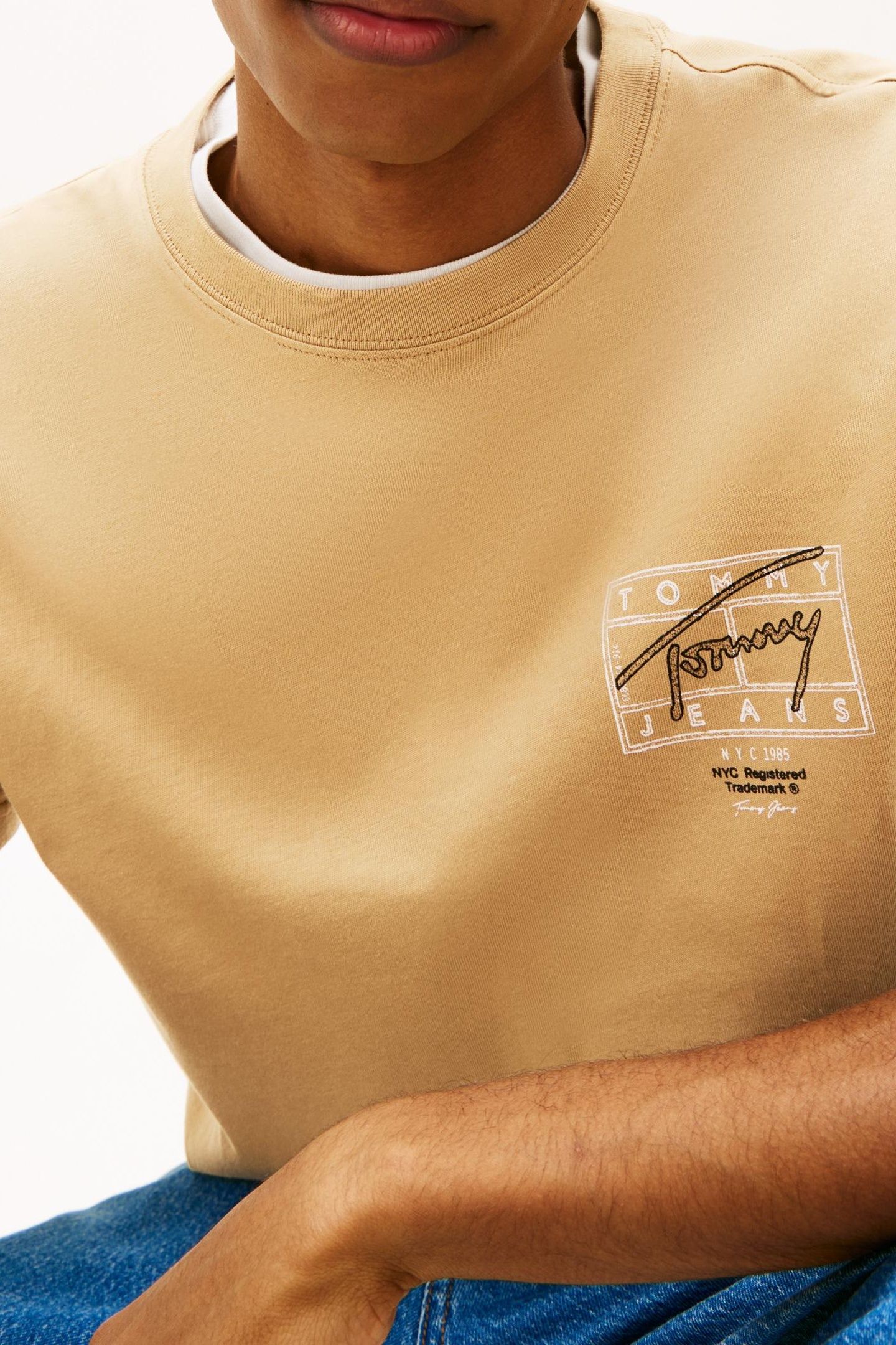 REGULAR SIGN SPRAY T-SHIRT DARK DUNE 5