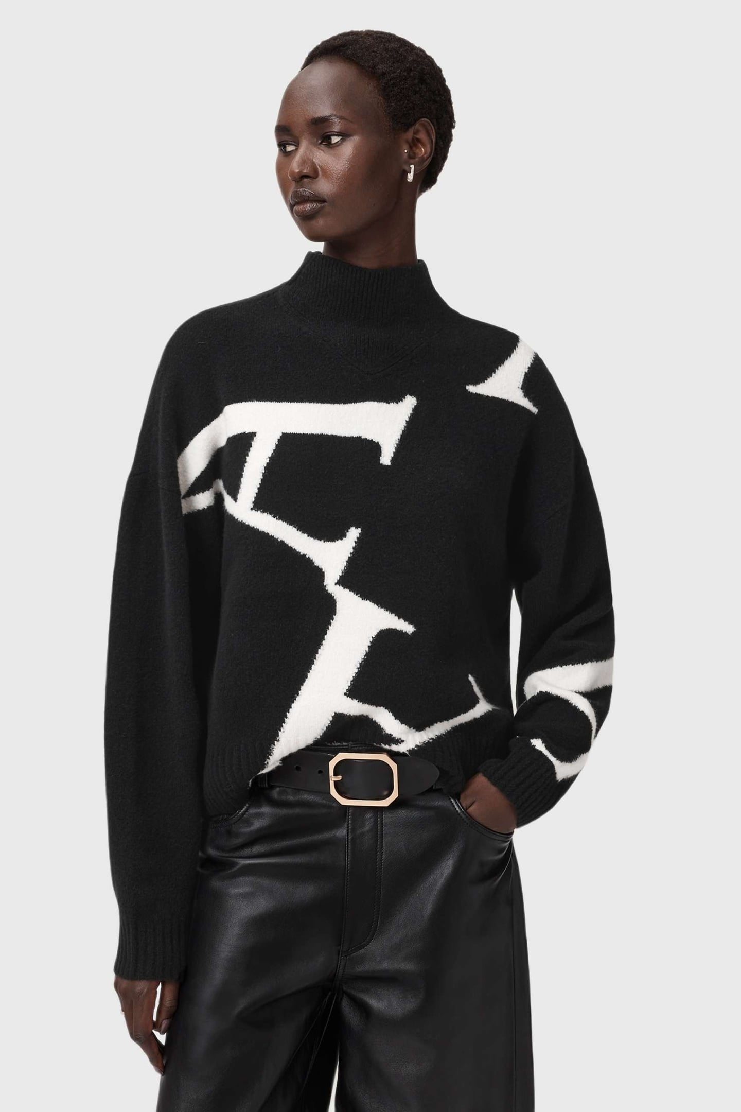 A STAR JUMPER BLACK/WHITE 4