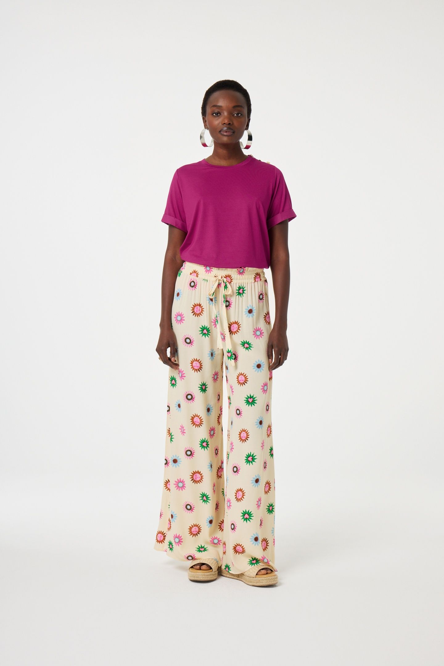 PALAPA TROUSERS WARM WHITE/PINK DREA 2