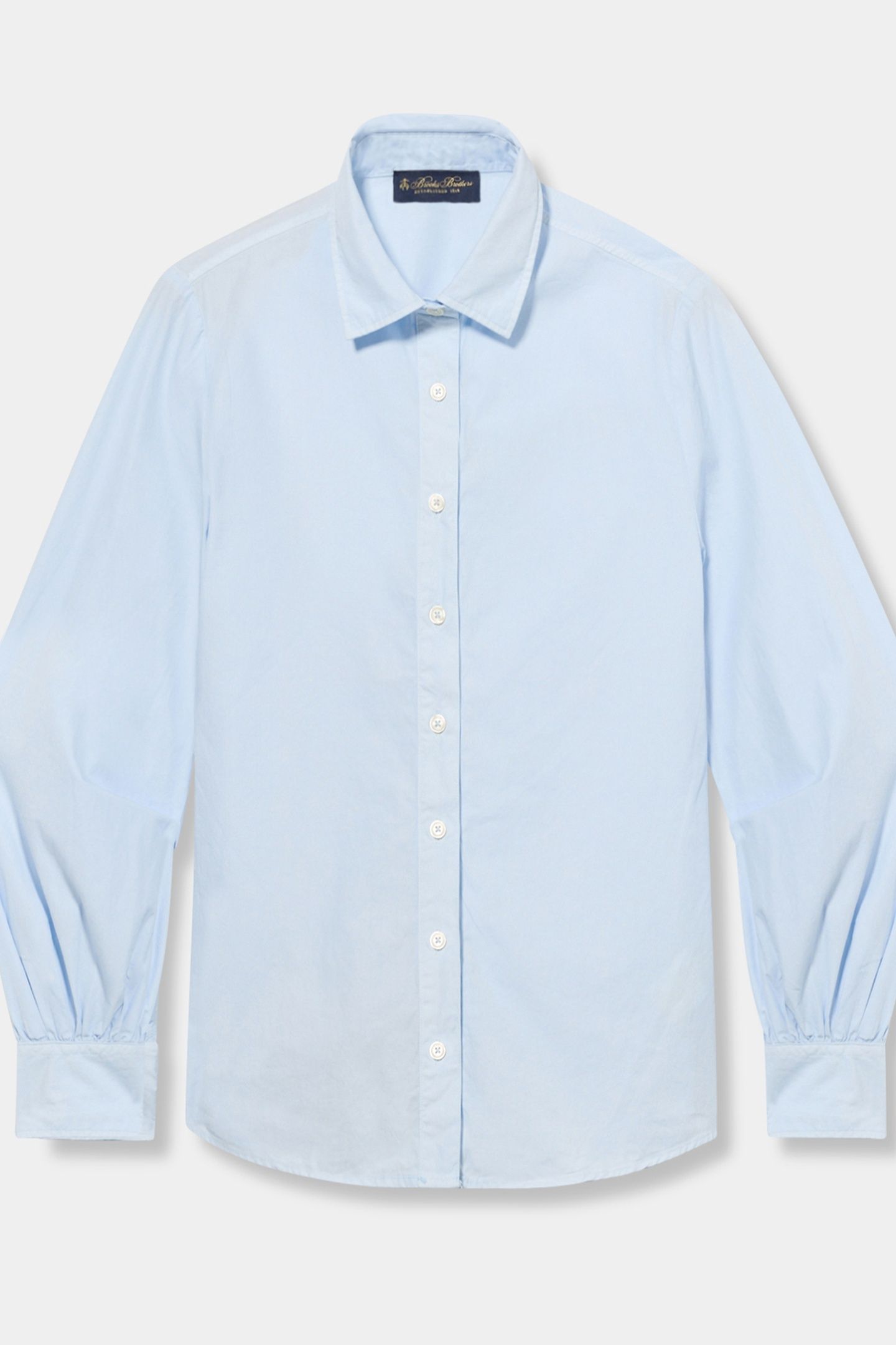 BALLOON SLEEVE SHIRT COTTON SKY BLUE 3