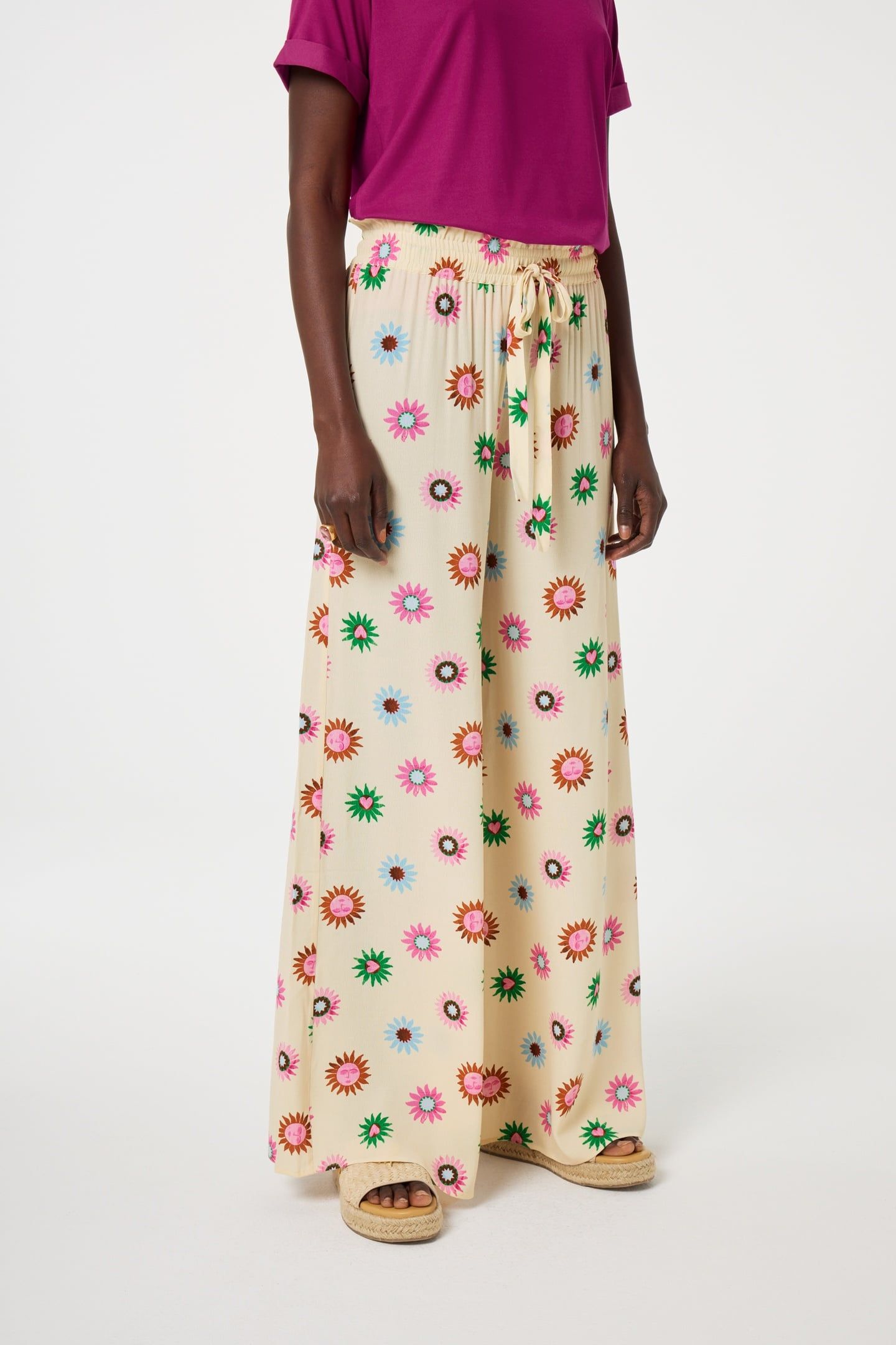 PALAPA TROUSERS WARM WHITE/PINK DREA 1