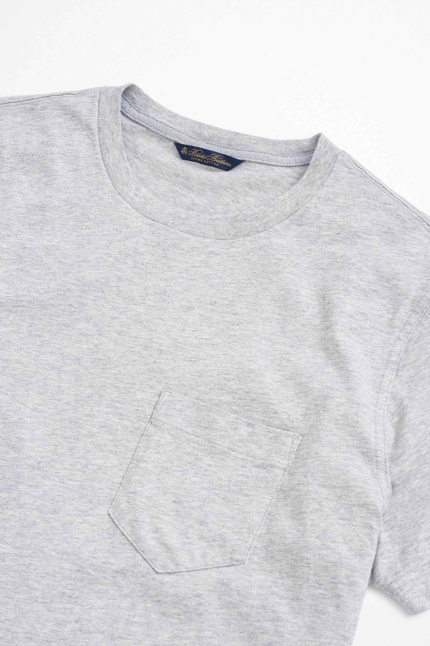 SUPIMA CREWNECK COTTON T-SHIRT GREY 4