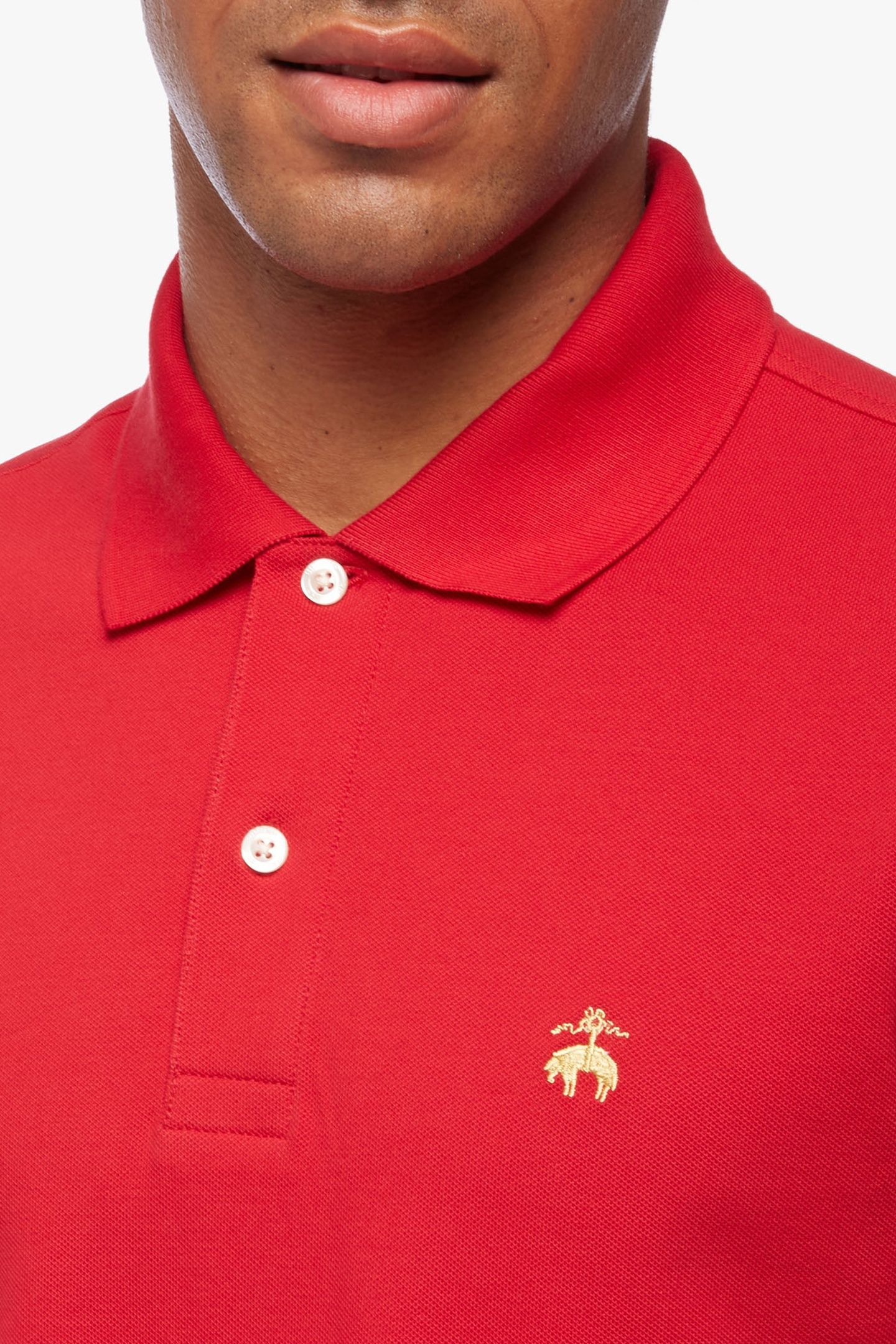 GOLDEN FLEECE SUPIMA COTTON POLO RED 3