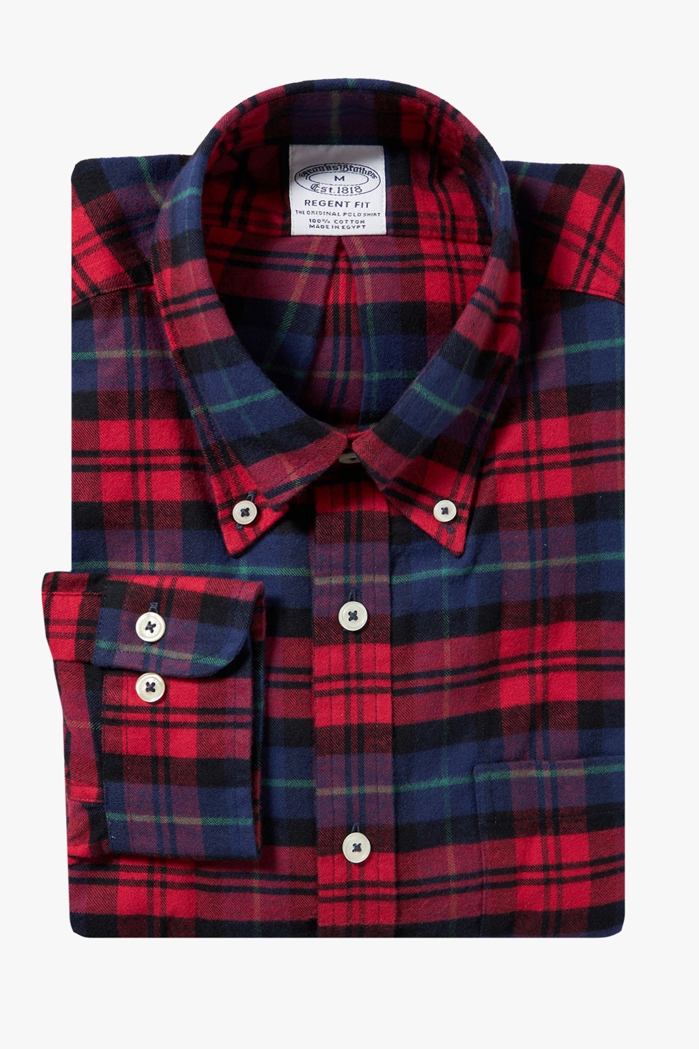 CASUAL COTTON FLANNEL REGULAR FIT RED 2