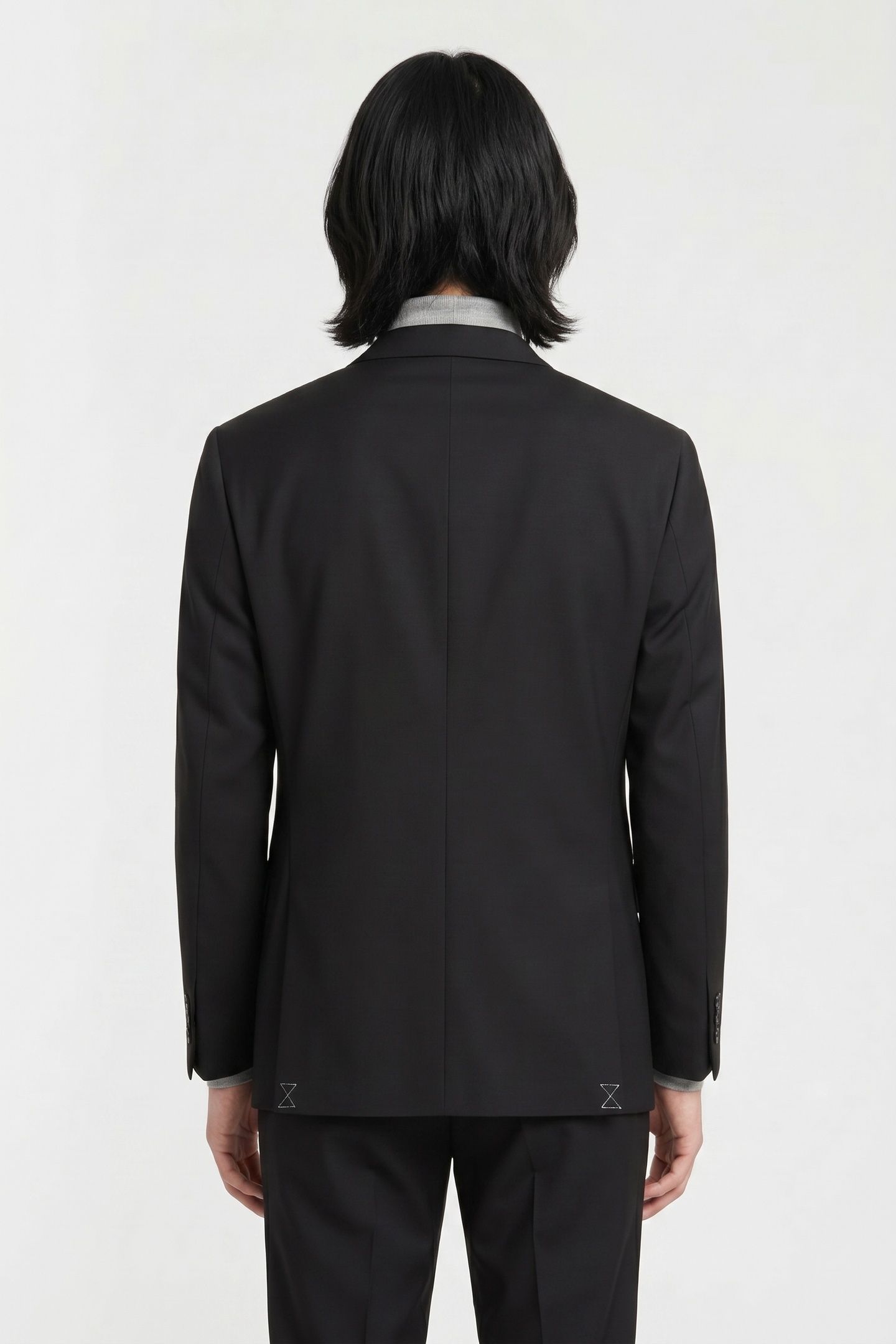 SLIM-FIT TWILL JACKET GREY 2