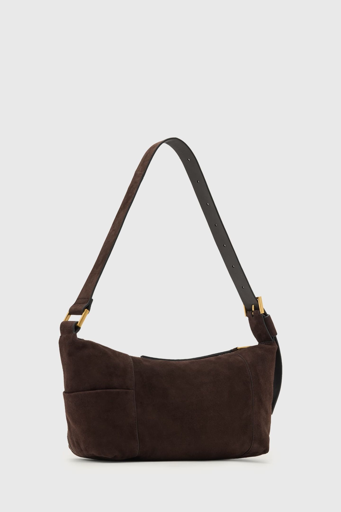 VEGA SUEDE SHLDR BAG BITTER BROWN 2