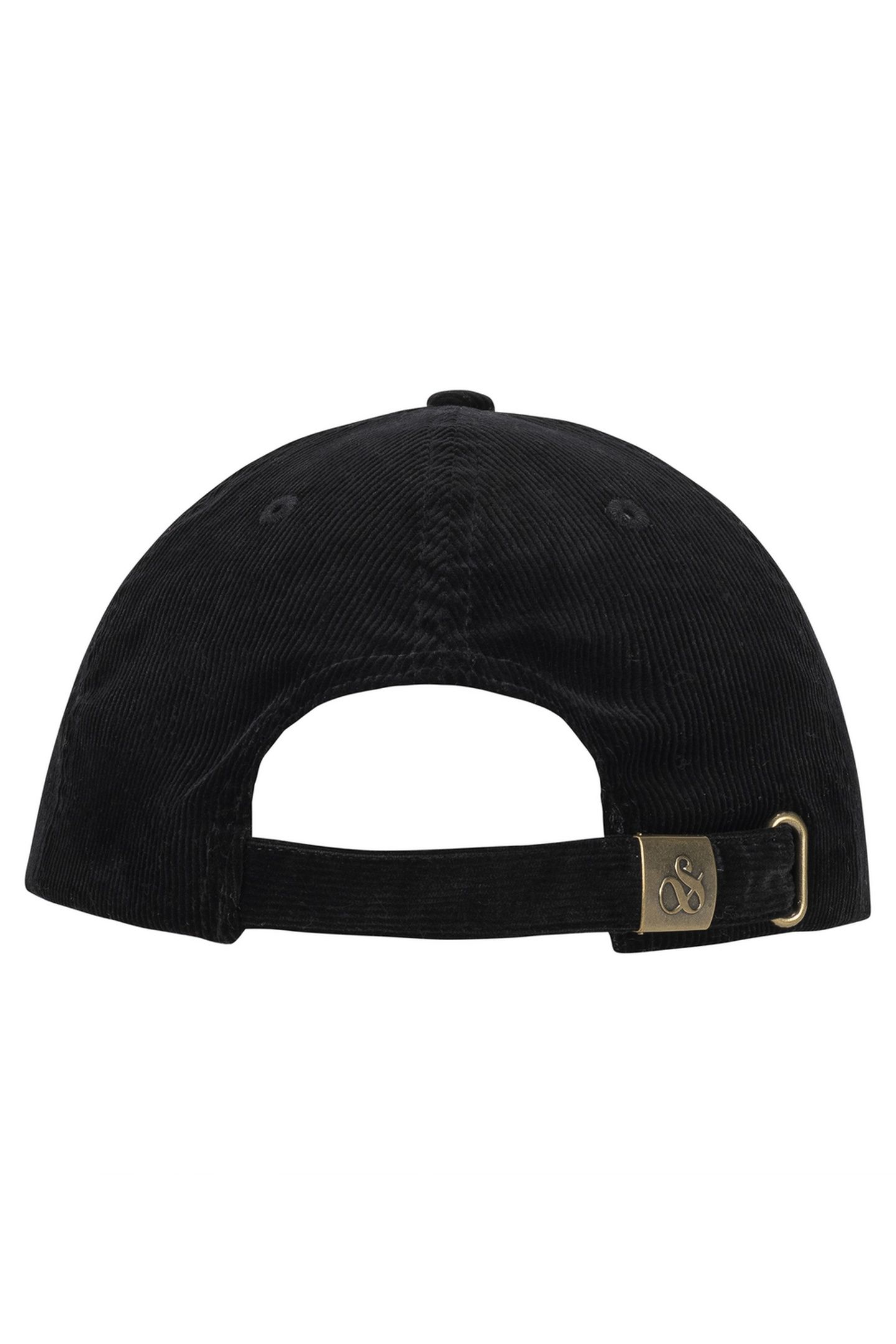UNISEX S&S CORDUROY ADJUSTABLE CAP BLACK TRADITIONAL 3