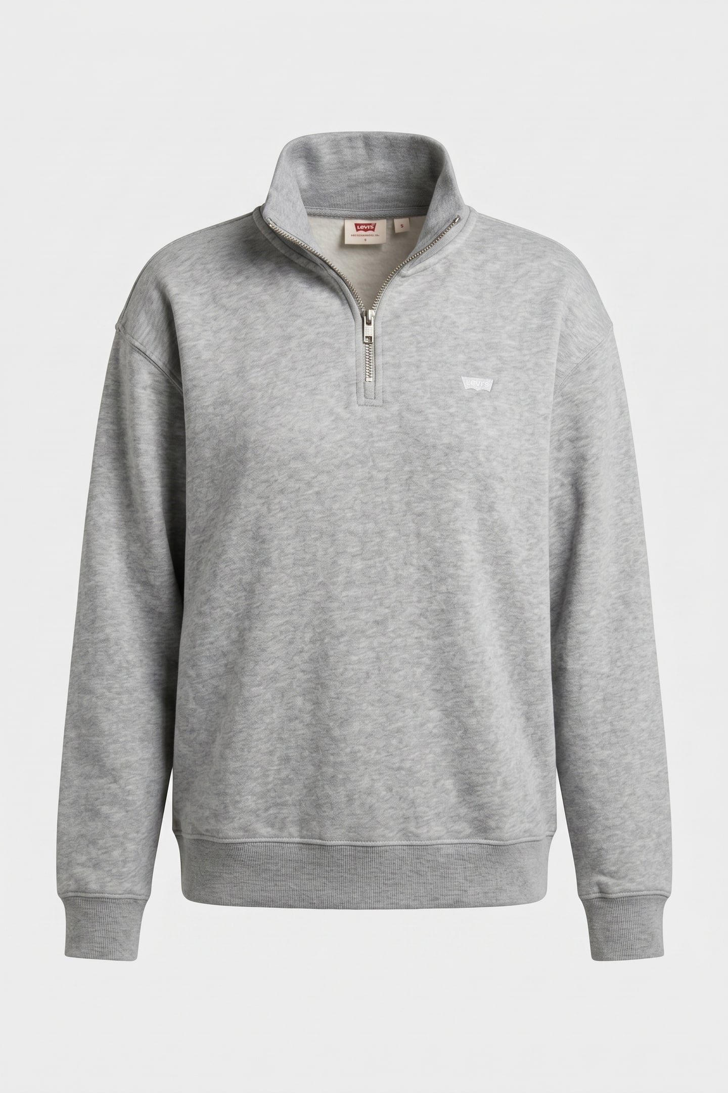 EVERYDAY 1/4 ZIP MID HEATHER GREY 3