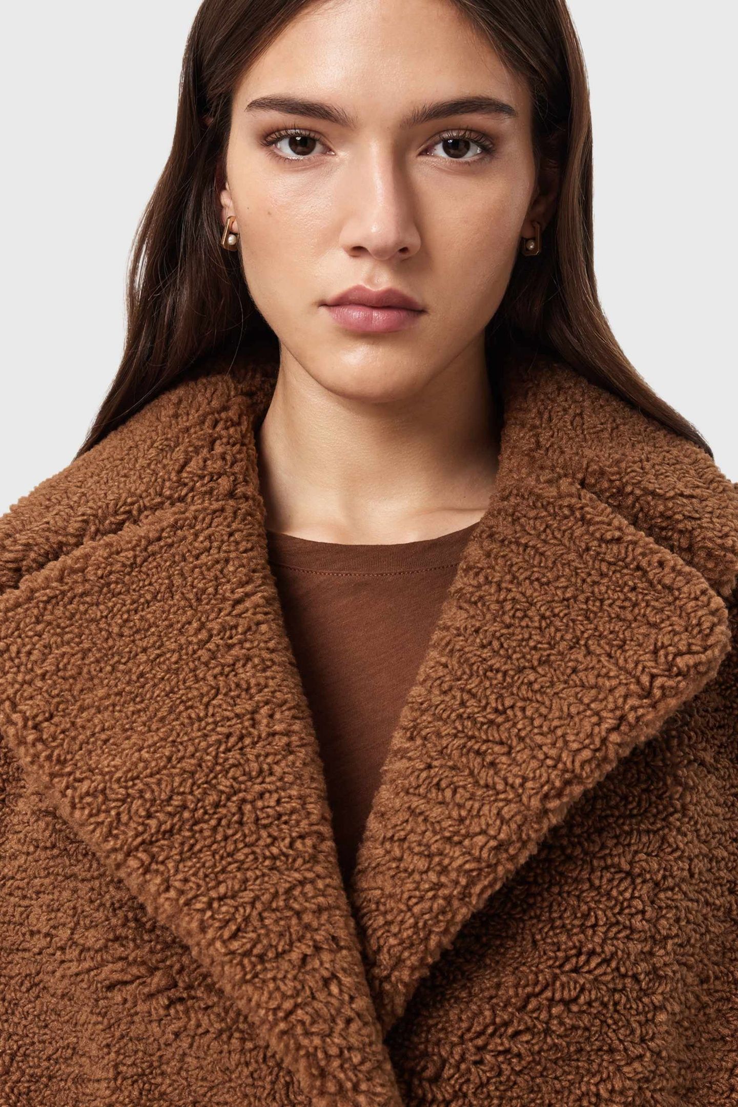 EDDIE FAUX TEDDY COGNAC BROWN 8