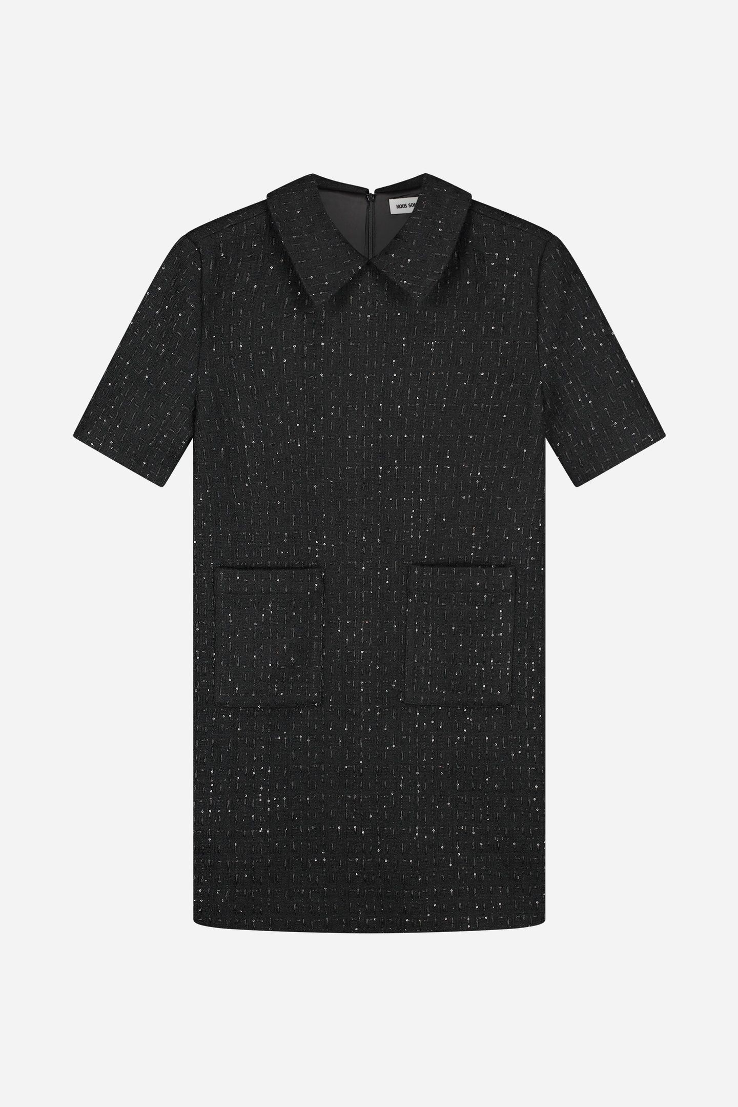 NOUS SOMMES LABELS – EFFIE TWEED DRESS BLACK 4