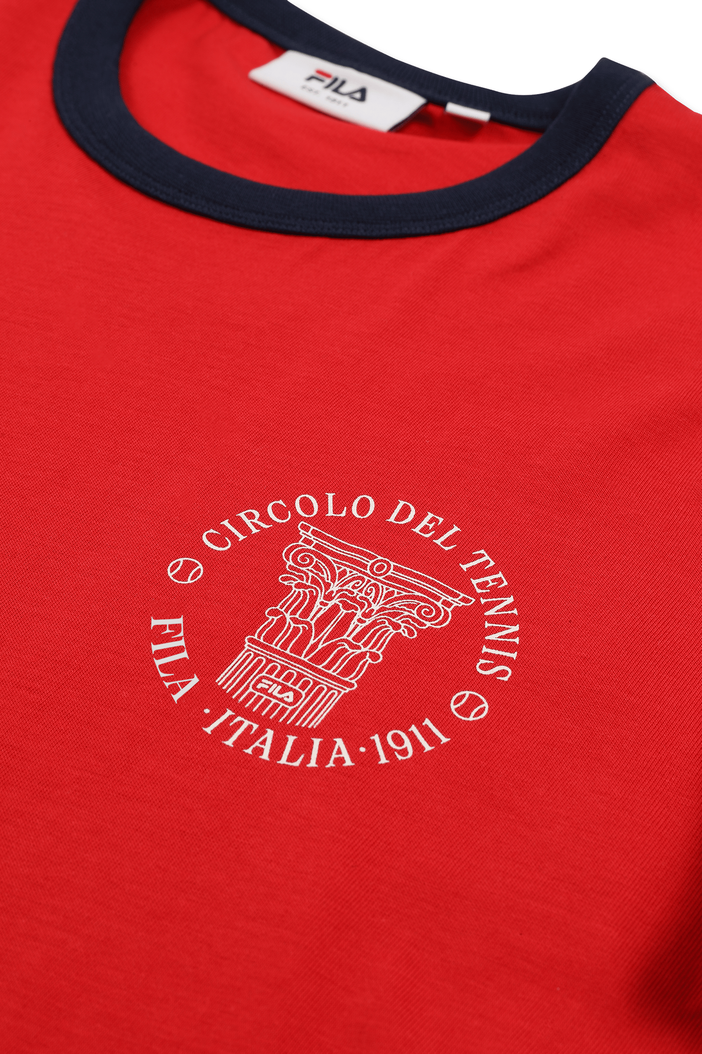 MARLIA REGULAR GRAPHIC RINGER T-SHIRT TRUE RED 7