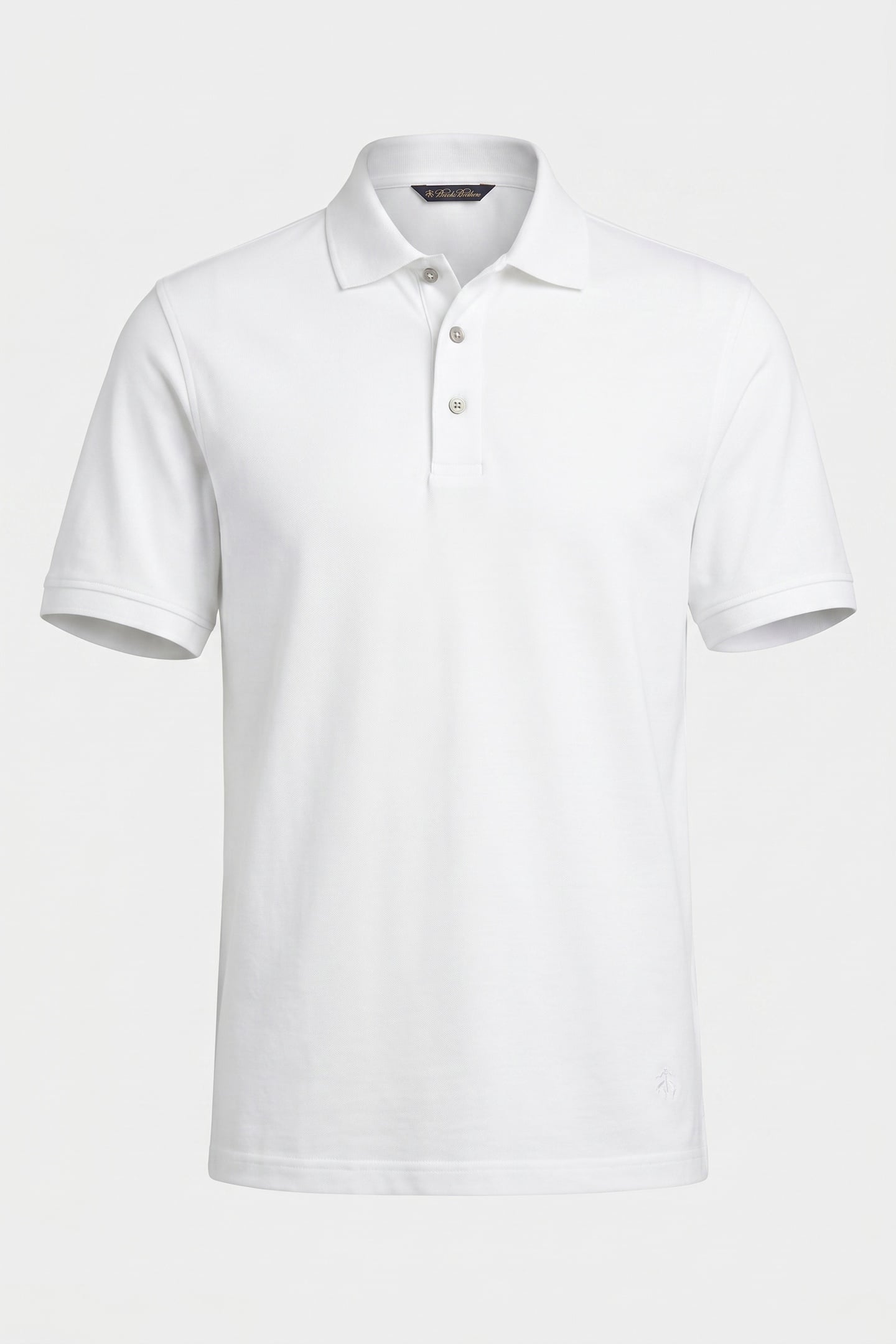 WHITE COTTON POLO SHIRT WHITE 5