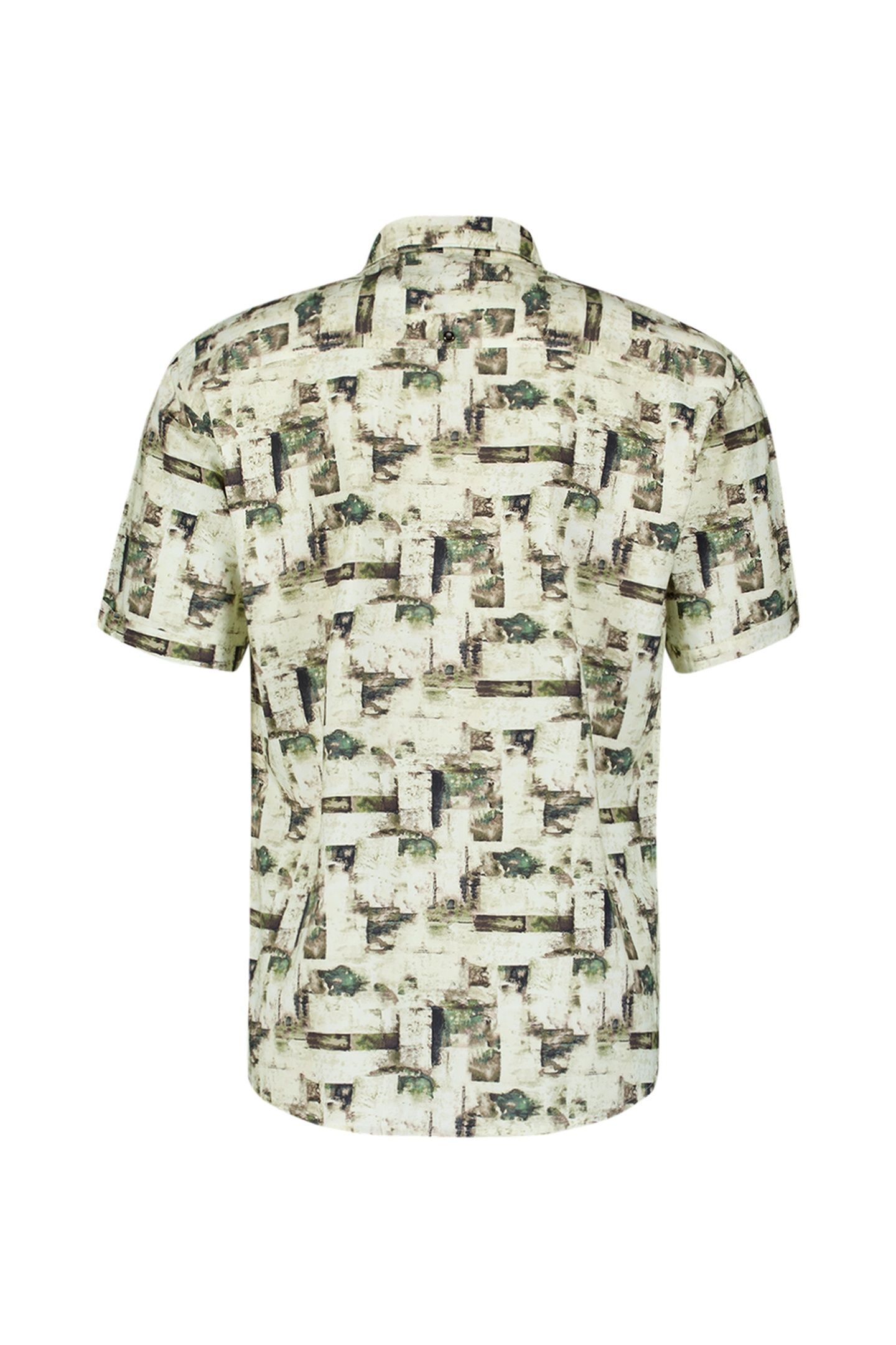 SHIRT SHORT SLEEVE ALLOVER PRINTED GREEN 5