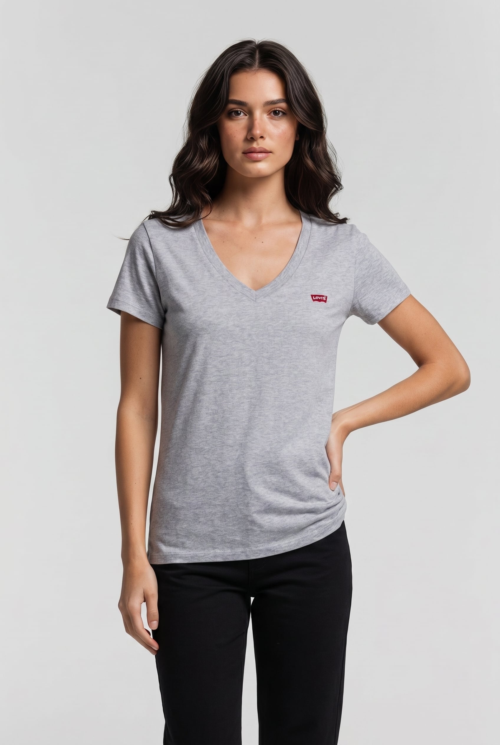 LSEPERFECT VNECK LSE STARSTRUCK HEATHER 1