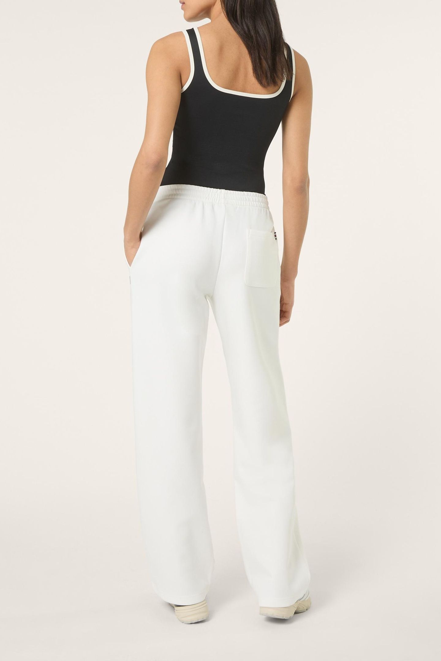 MONTELORO WIDE SCUBA PANTS EGRET 3